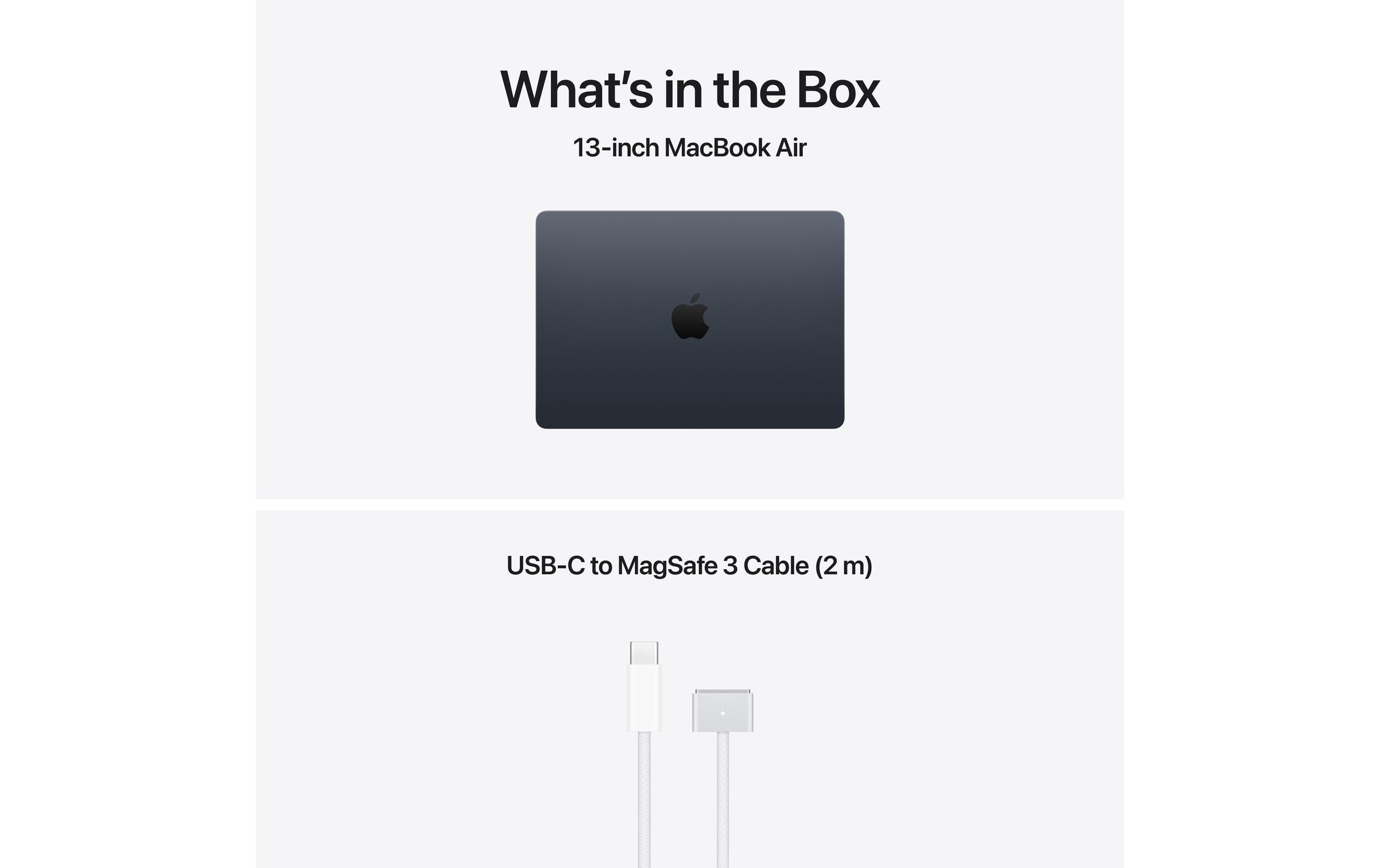 Apple Notebook »MacBook Air 13 2026 M5 10C GPU / 24 GB / 1 TB Midnight« / 13,6 ″ Apple Integrierte NPU (Neural Processing Unit)