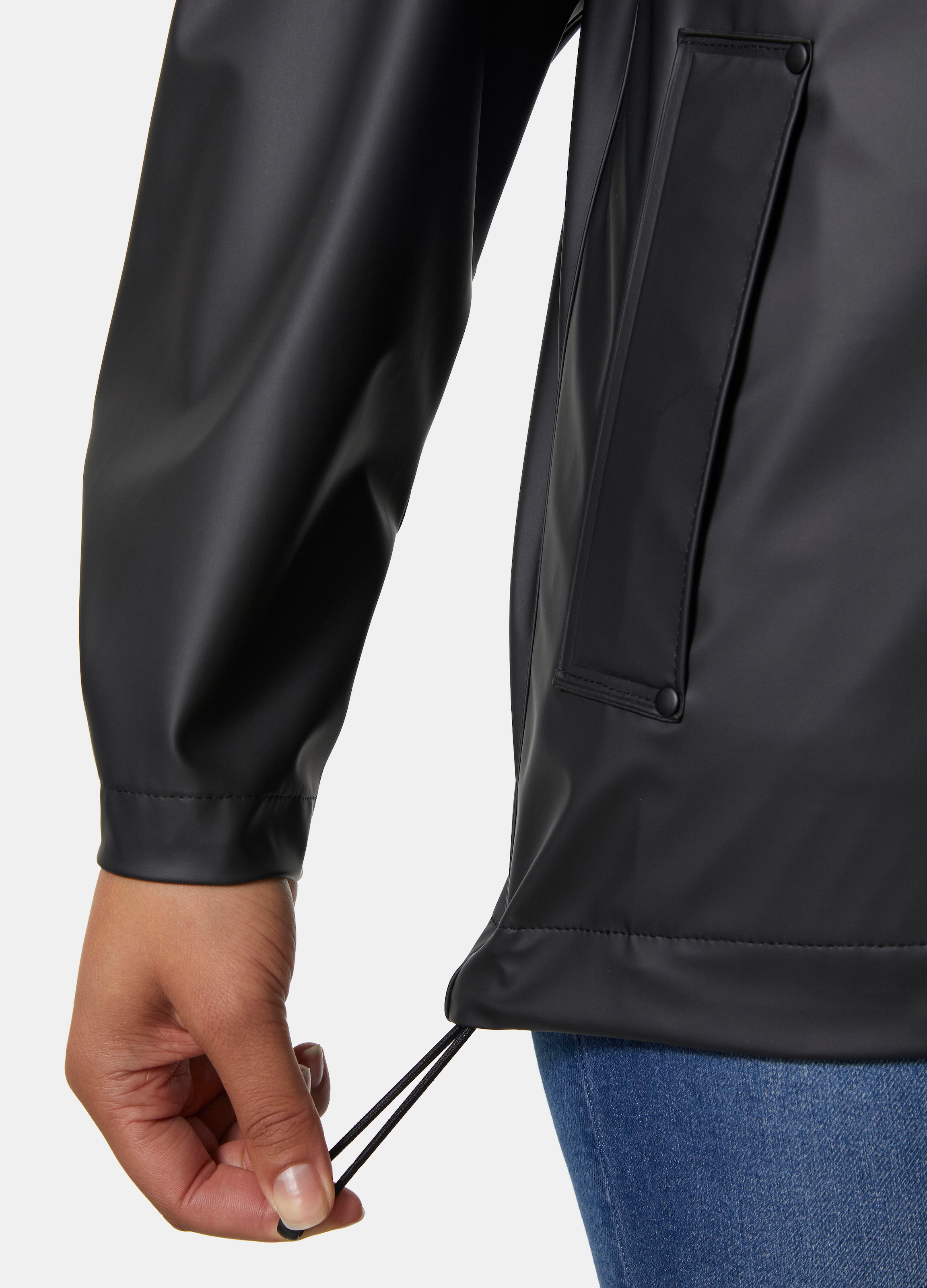 Helly Hansen Regenjacke »W MOSS JACKET« mit Kapuze sportlich, aus PU-Gewebe, wasserdicht, winddicht, mit Kapuze