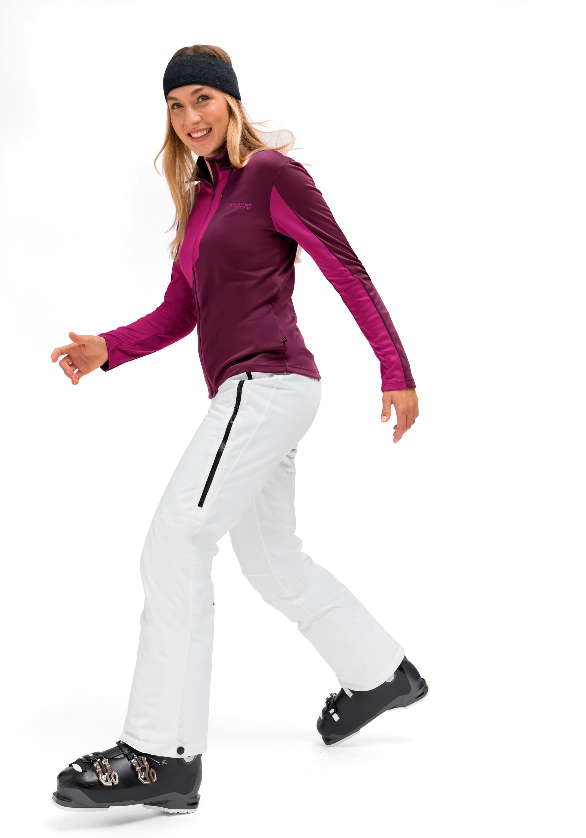 Maier Sports Veste polaire »Purga Jacket« Damen Midlayer, Fleece mit aufgerauter Innenseite