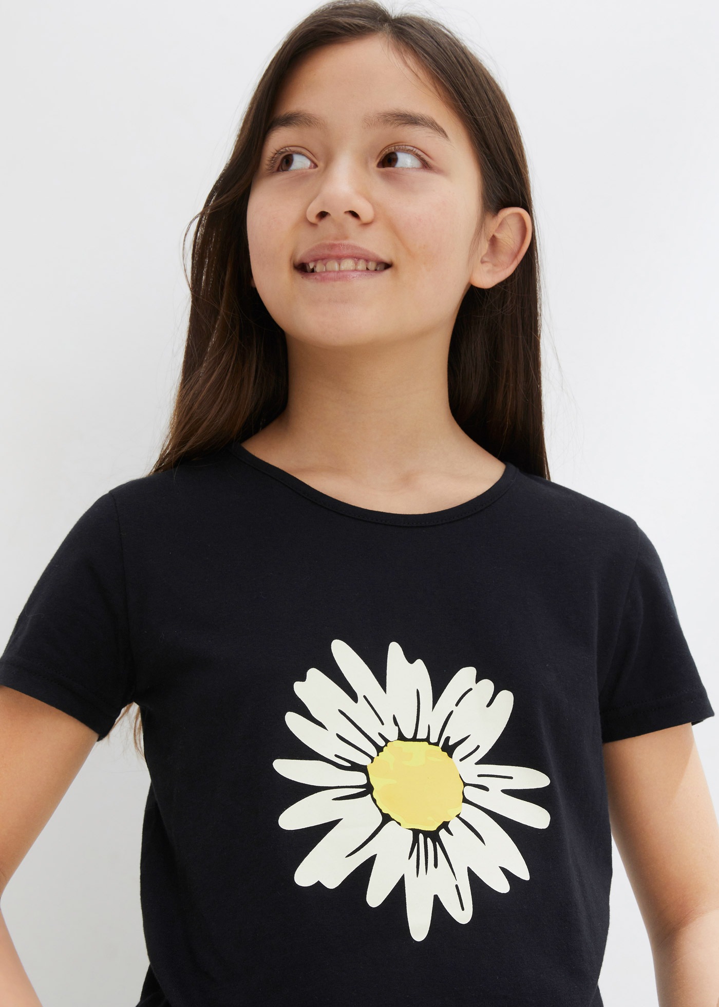 bonprix T-shirt Packung, 2, 2 cuis Regular Fit, Kurzarm, für warme Tage, aus Baumwolle, Casual Stil