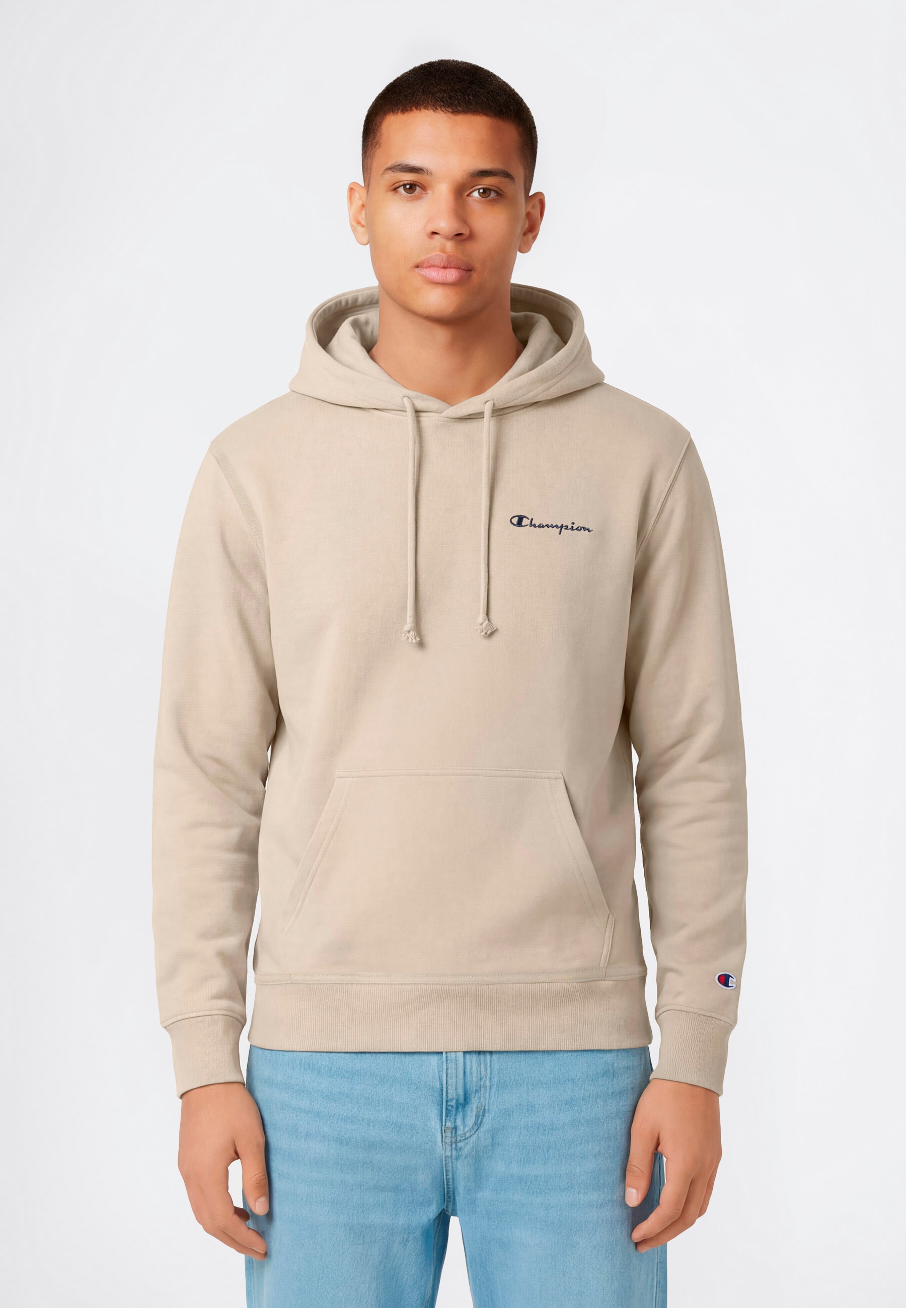 Champion Sweat à capuche »ICONS CONTRAST Terry Hoodie«, avec cordon, design à manches longues, en coton et polyester

