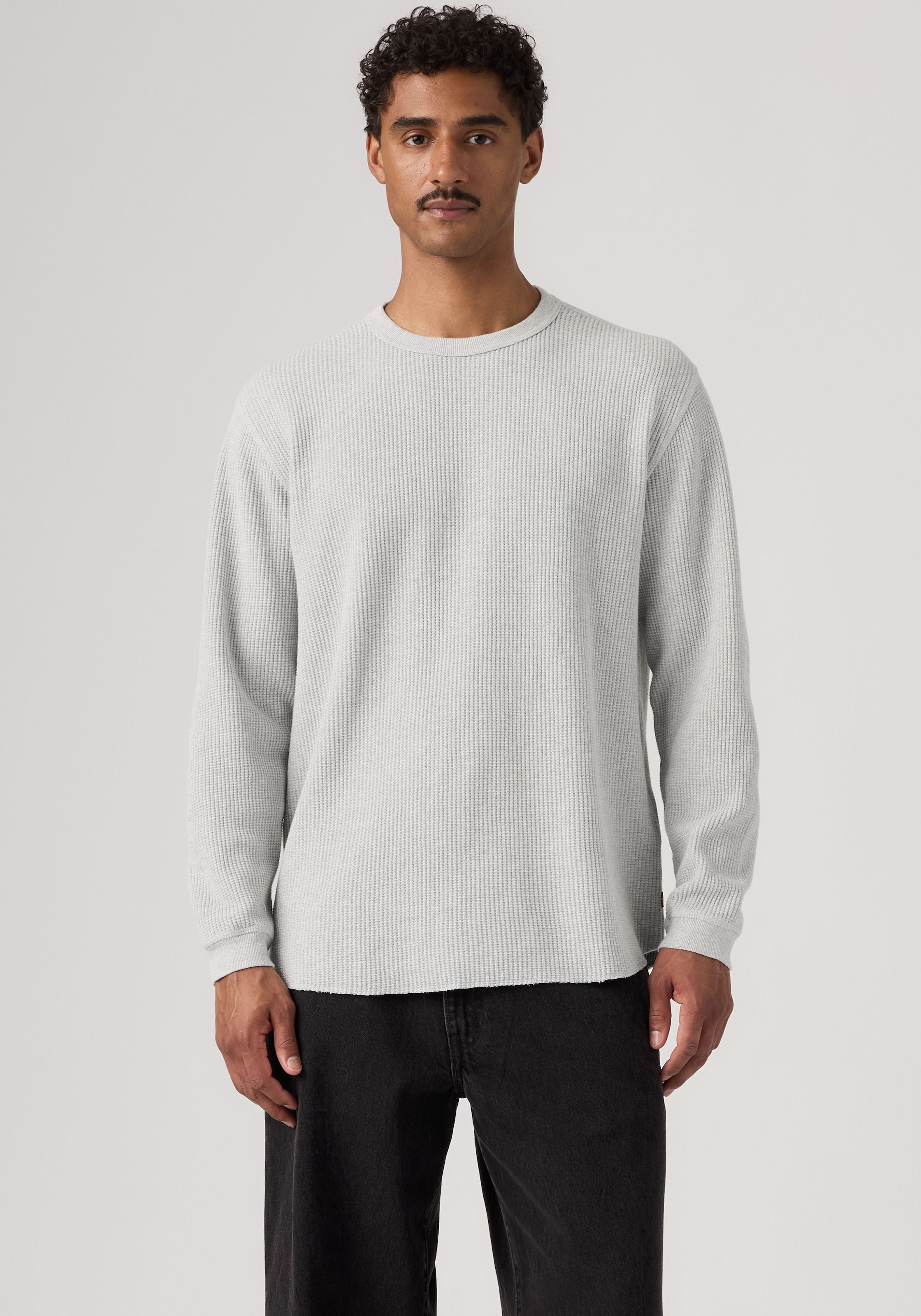 Levi's® Langarmshirt Waffelstrukturmuster