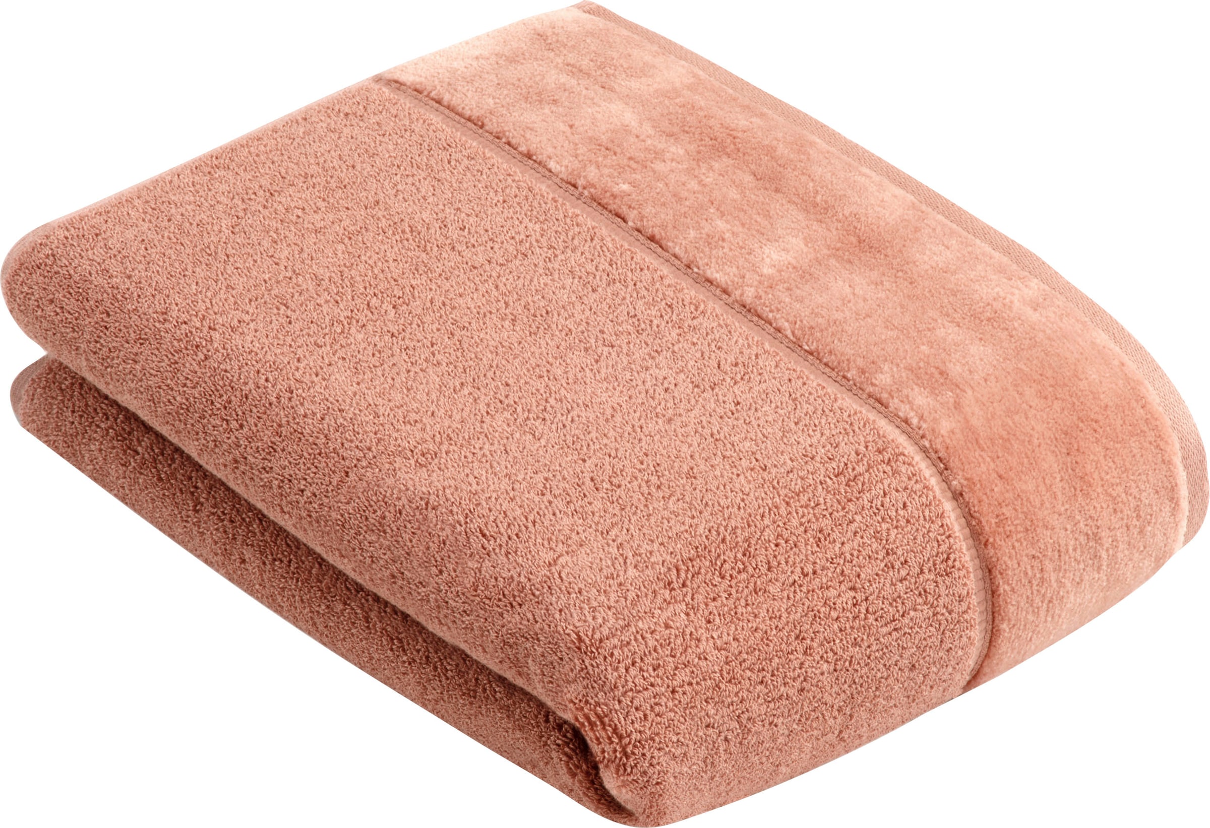 Vossen Serviette de bain »Pure« Baumwolle & VEGAN, mit eleganter Veloursbordüre