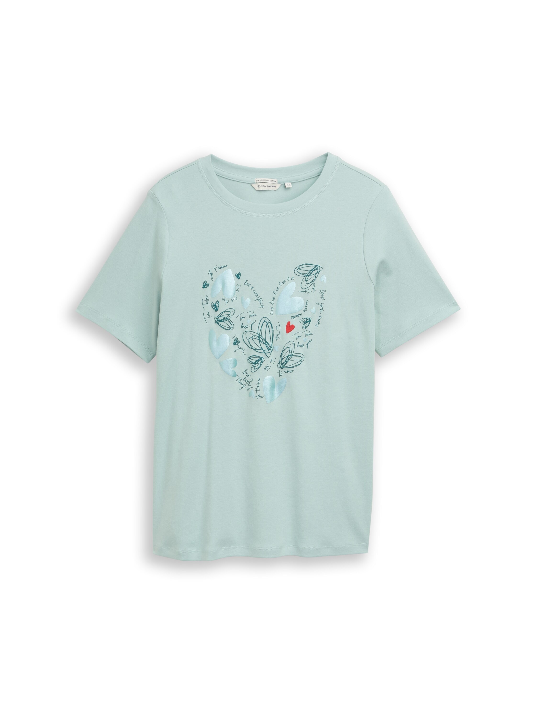 TOM TAILOR PLUS T-Shirt mit Glitzer-Print