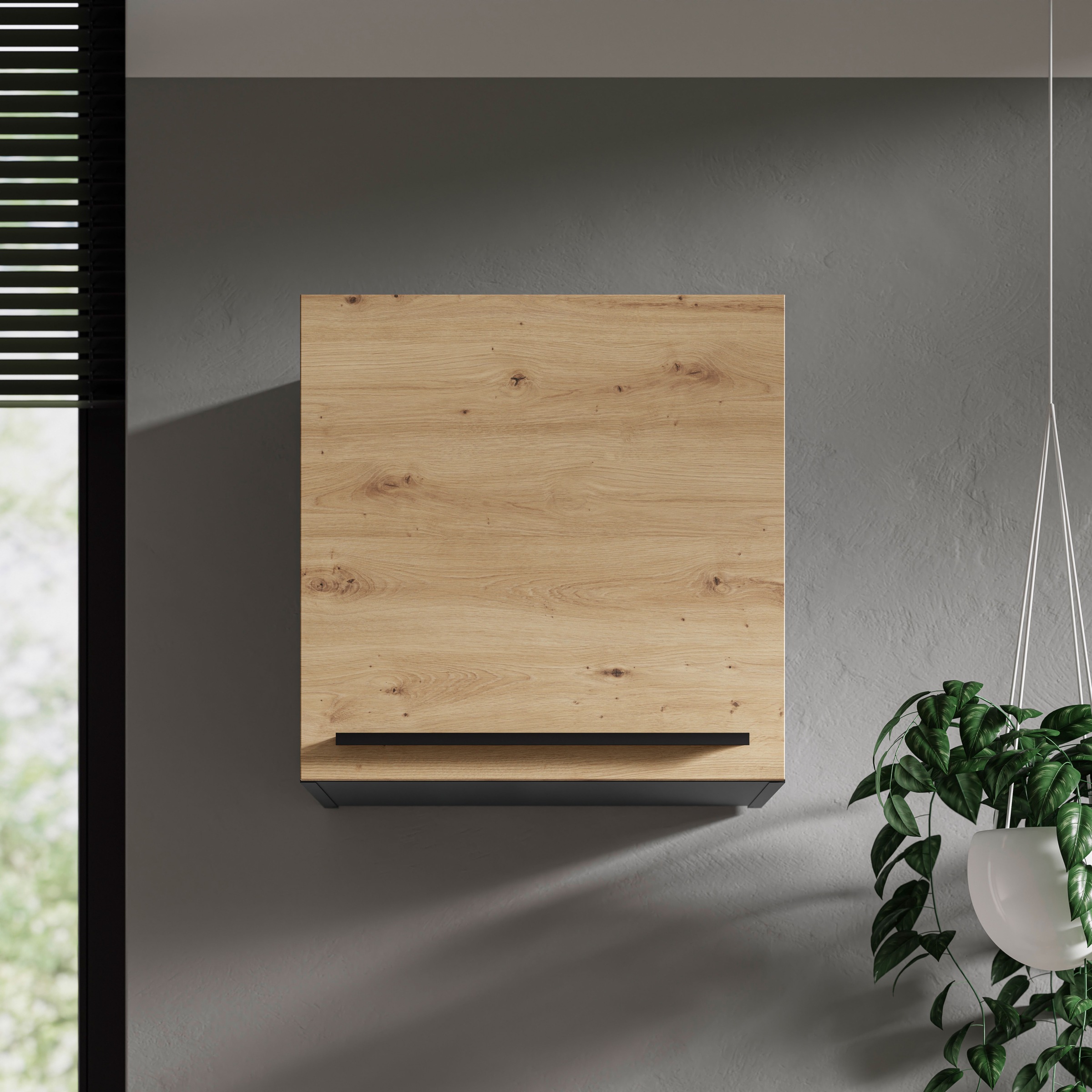 BASIC by Balculina Hängeschrank »Jazz 50er Hängeschrank, Küchenschrank BxHxT 50x50x31 cm« 1 Stk. tlg. Hängeschrank mit 1 Tür und 1 Einlegeboden