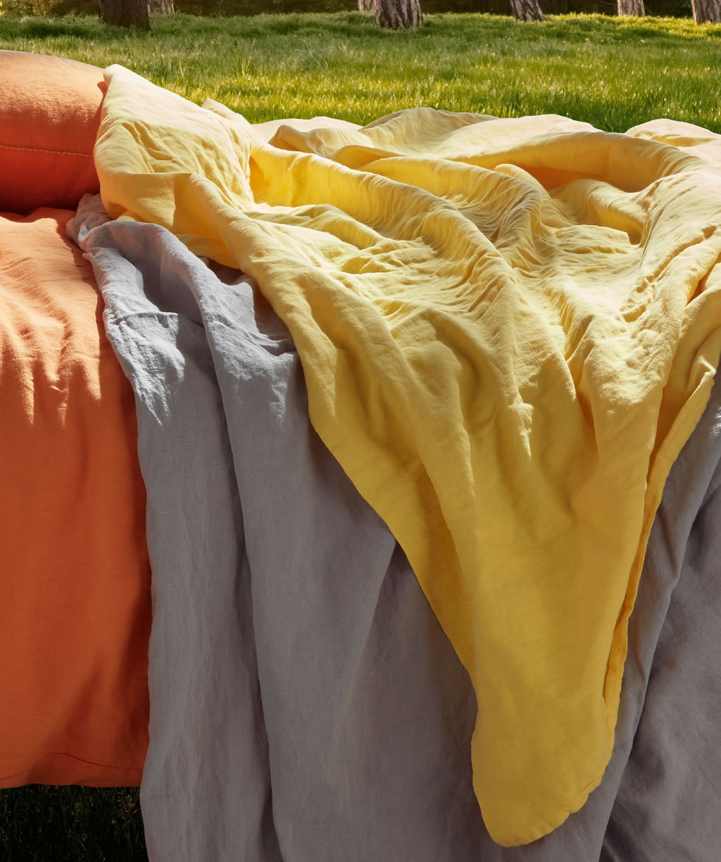 fleuresse Linge de lit »Provence in Gr. 135x200, 155x220 oder 200x200 cm« 3 cuis Halbleinen, 50% Baumwolle, 50% Leinen, Gr. 135x200, 155x220, 200x200cm