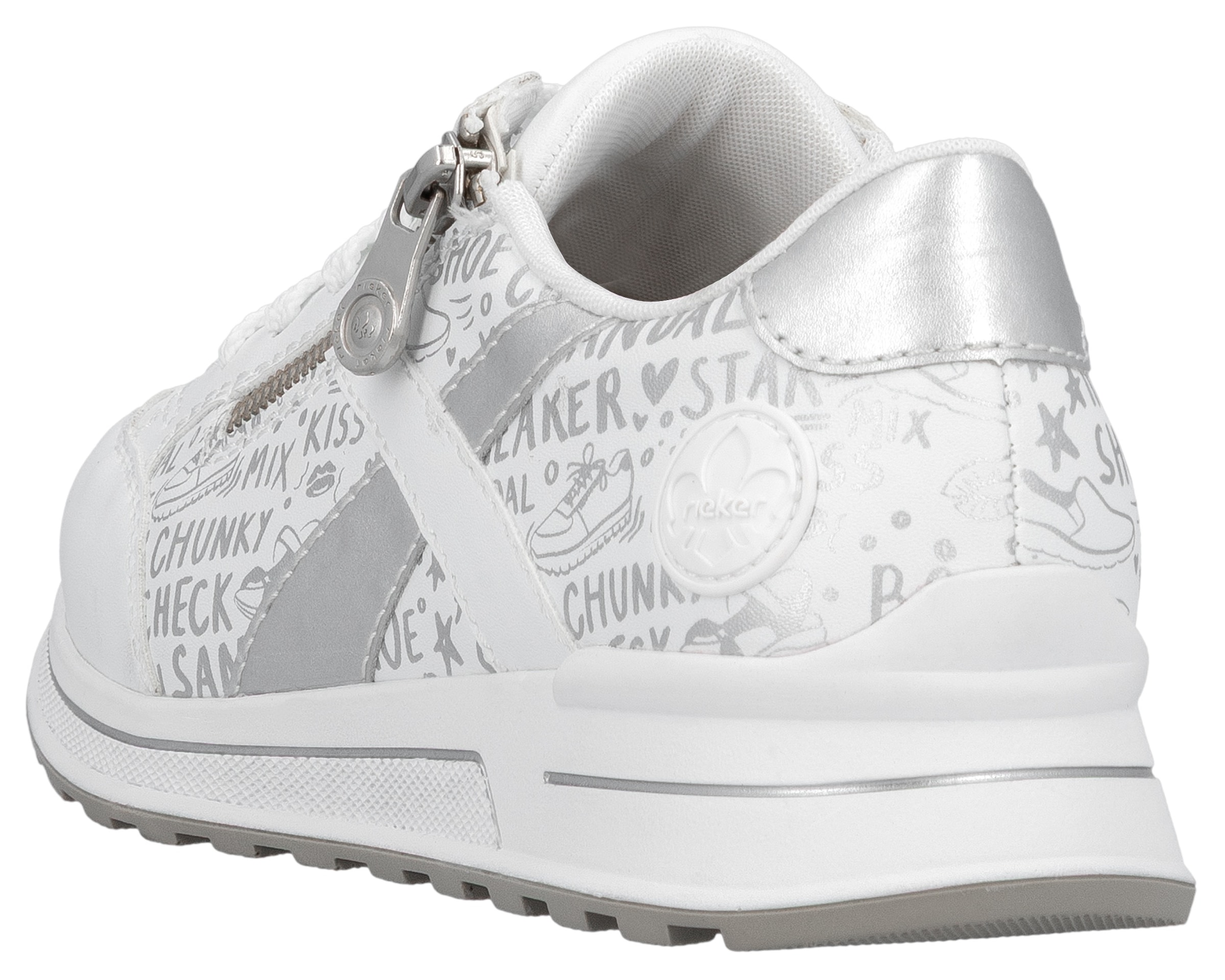 Rieker Sneakers  herausnehmbarer Soft-Einlage, Freizeitschuh, Halbschuh, Schnürschuh