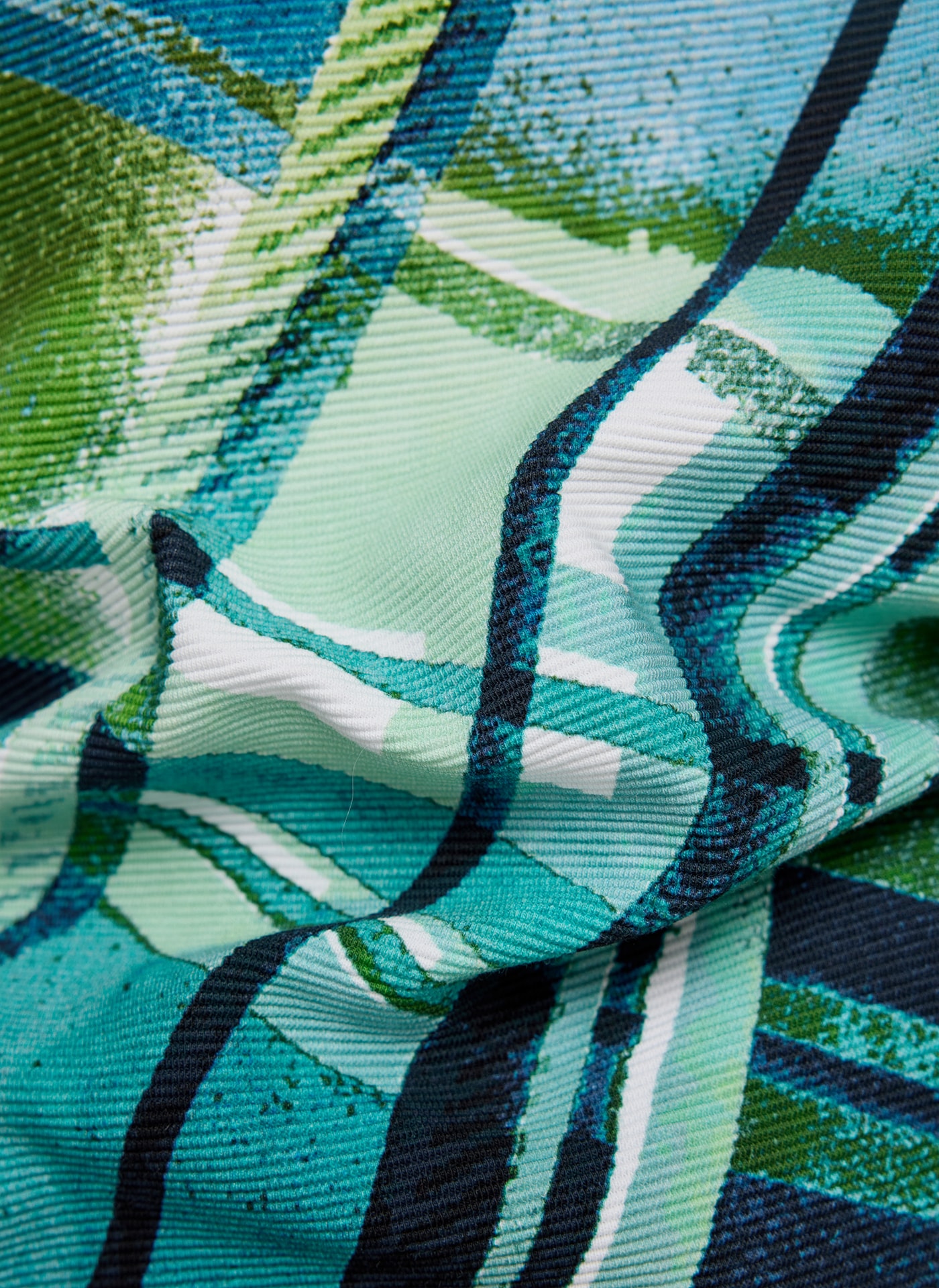 Rabe T-shirt à manches 3/4 mit grafischem Muster und Stehkragen