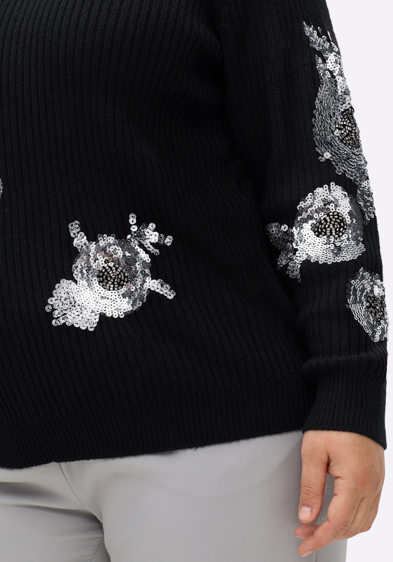 sheego by Joe Browns Pull à col montant »Pullover«