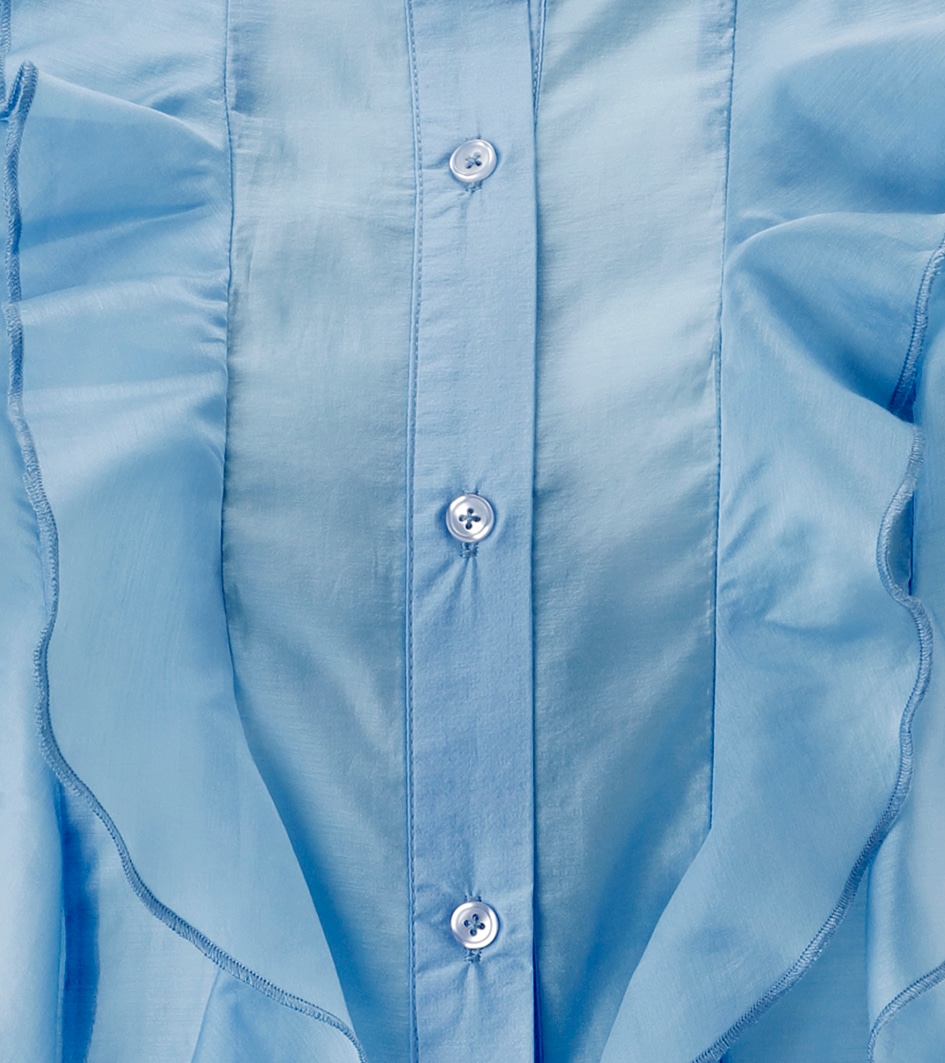 Aniston SELECTED Top chemisier kleiner Stehkragen und längs verlaufende Volants - NEUE KOLLEKTION