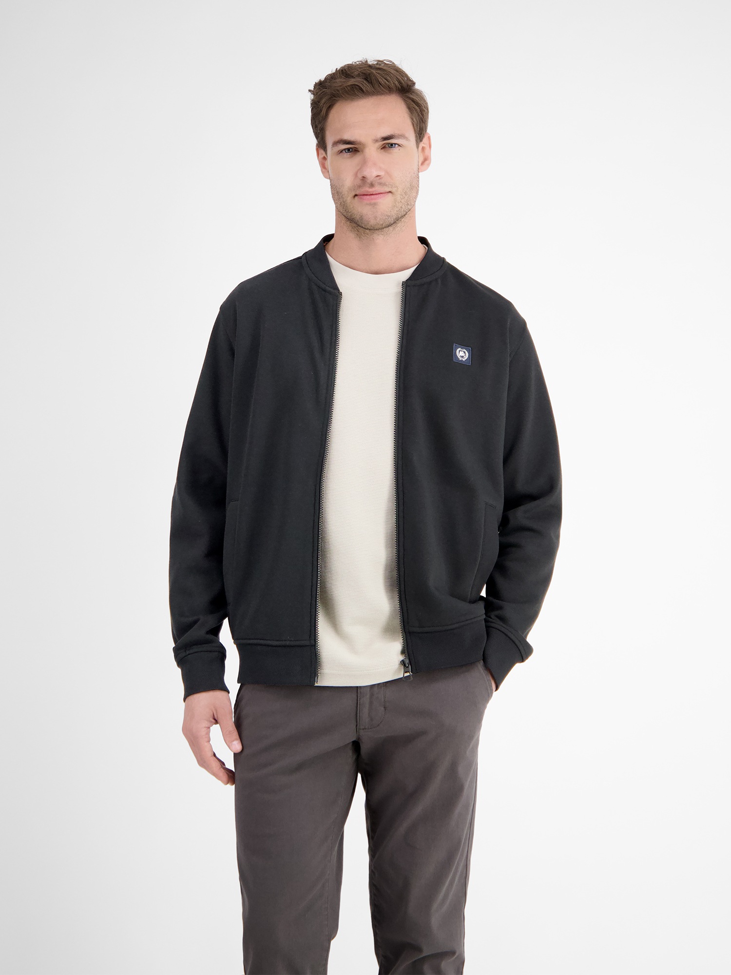 LERROS Sweatjacke »College-Sweatjacke für Herren«