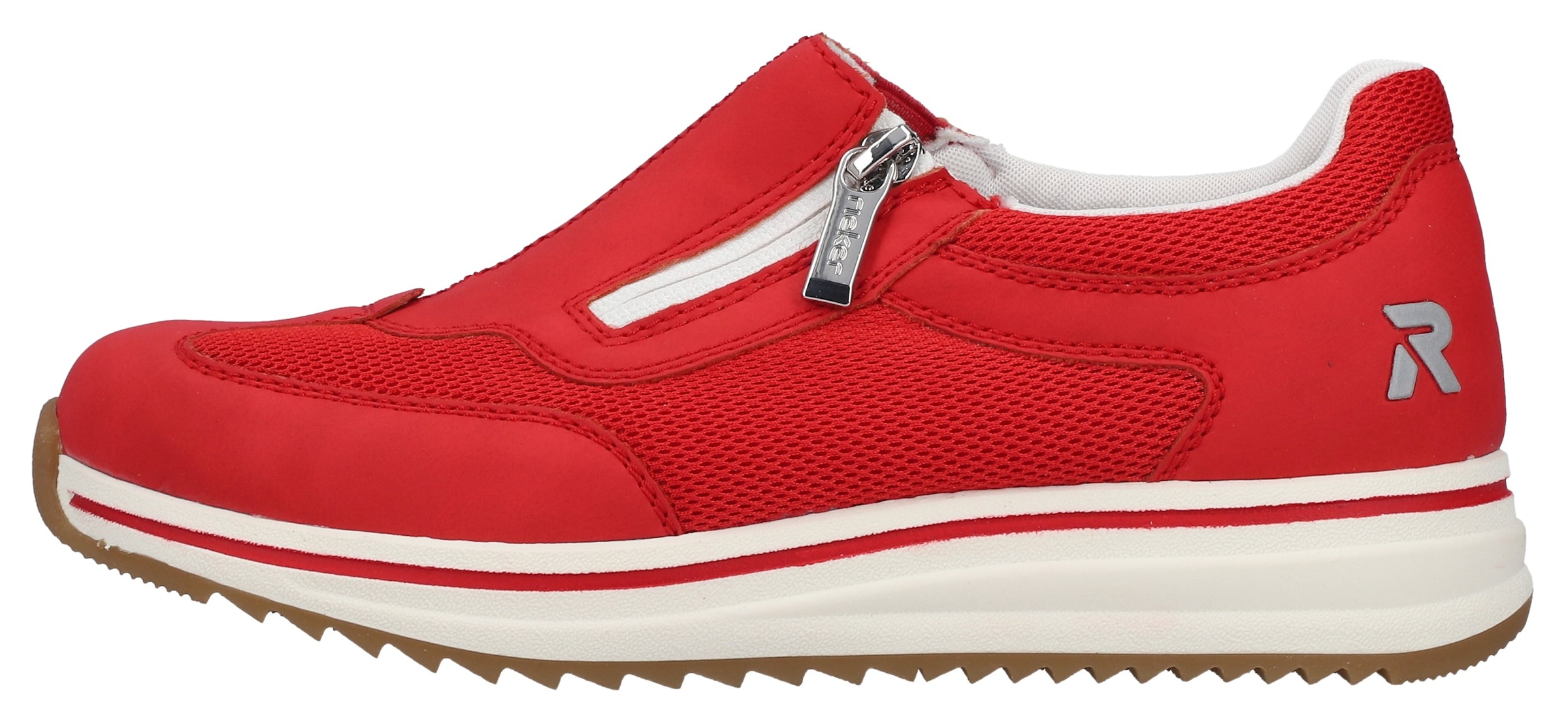 Rieker Slipper  Slip-on Sneaker, Halbschuh, Freizeitschuh mit Reissverschluss
