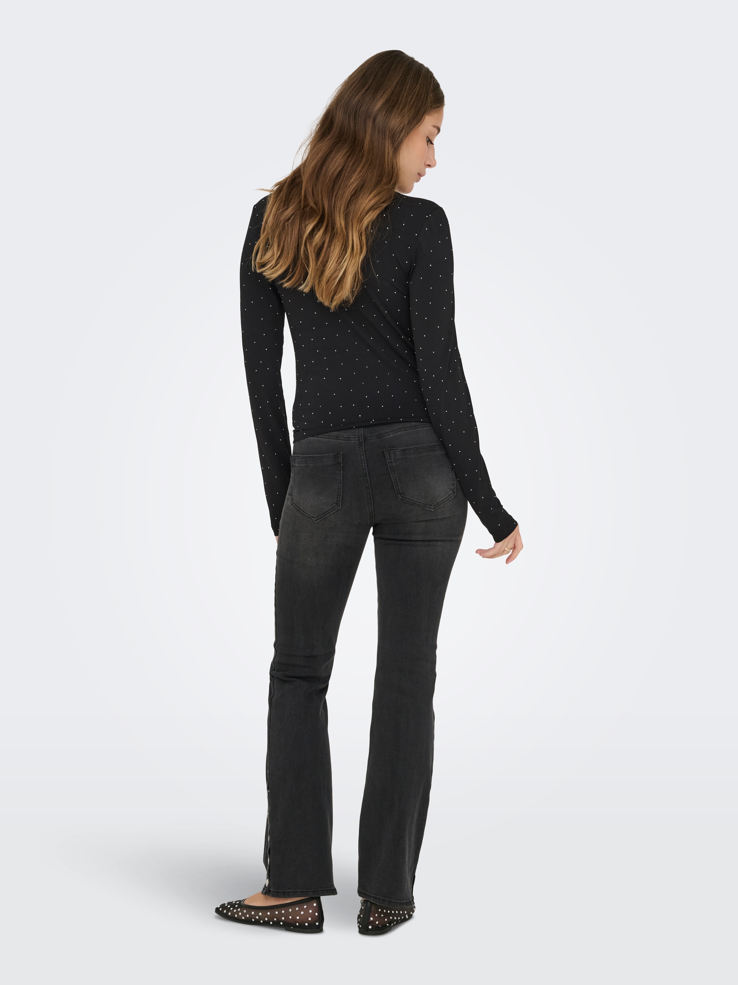 ONLY Langarmshirt »ONLZITA L/S O-NECK TOP BF JRS«
