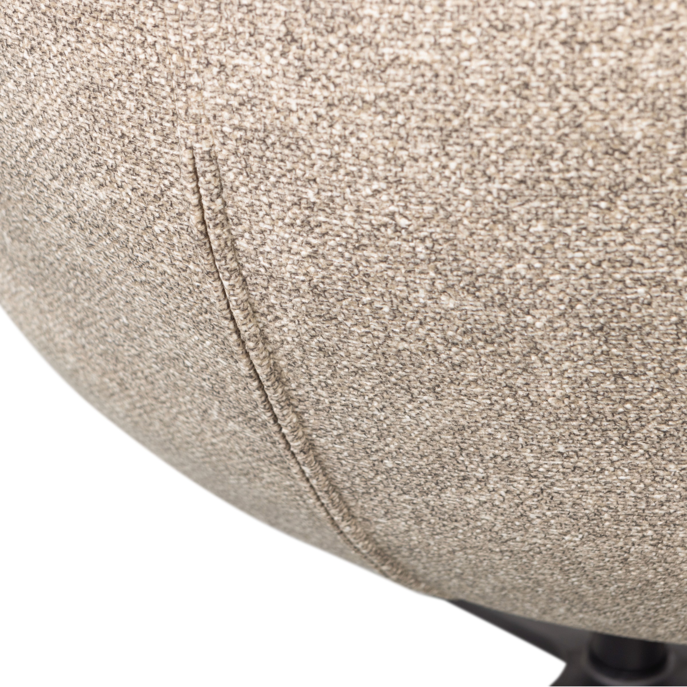 WOOOD Fauteuil pivotant »Arve mit Gewebtem Bezug und Drehmechanismus B 82 x T 87 x H 86 cm« très haute résistance à l'usure, capacité de charge 120 kg, structure métallique
