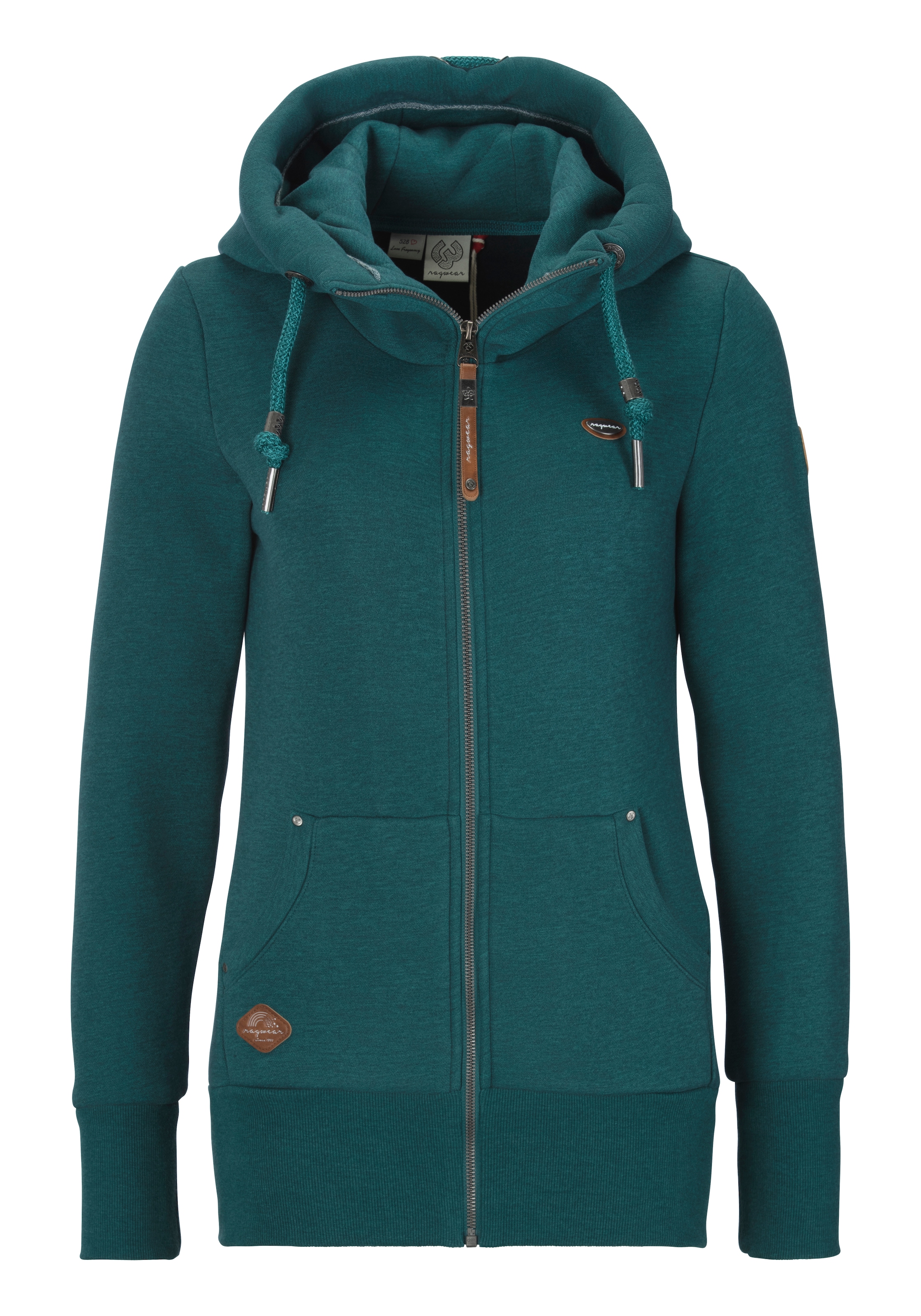 Ragwear Sweatjacke »NESKA ZIP O« mit extra breiten Bündchen