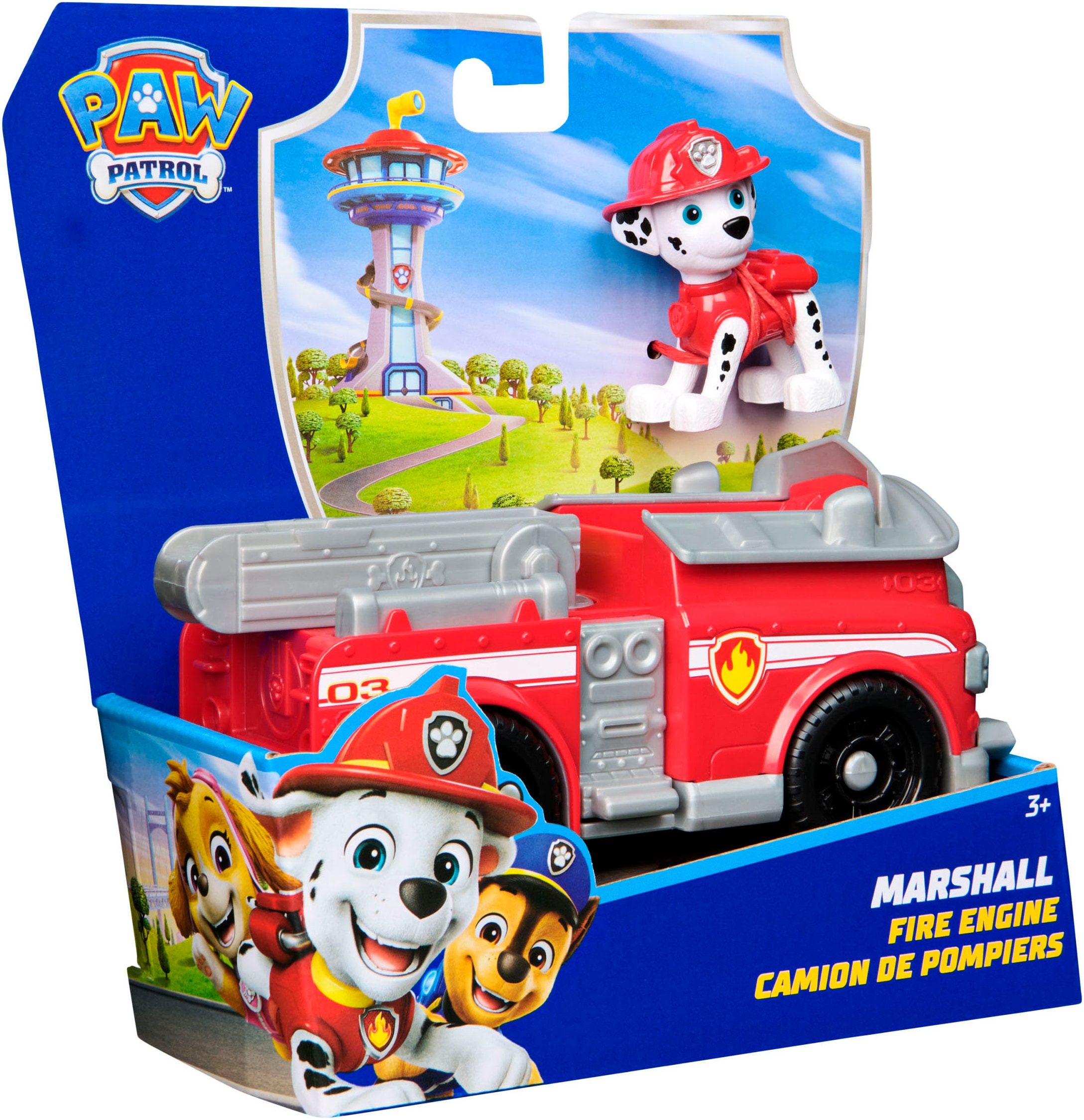 Spin Master Voiture-jouet »PAW Patrol, Sust. Basic Vehicle Marshall« zum Teil aus recycelten Material