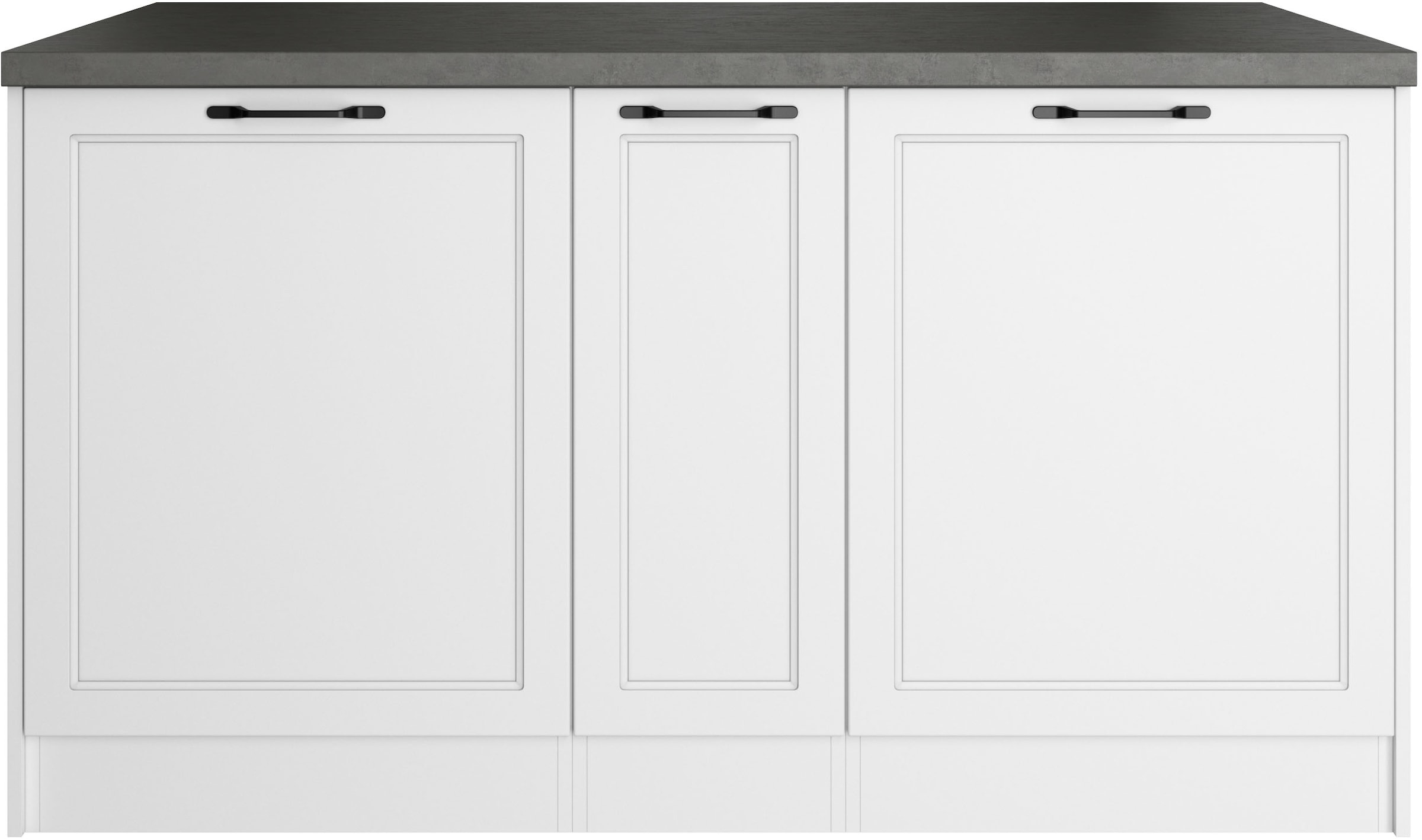 KOCHSTATION Ilot de cuisine »KS-Lani, Breite 153 cm, mit Flaschenregal« façades MDF, plan de travail épaisseur 38mm