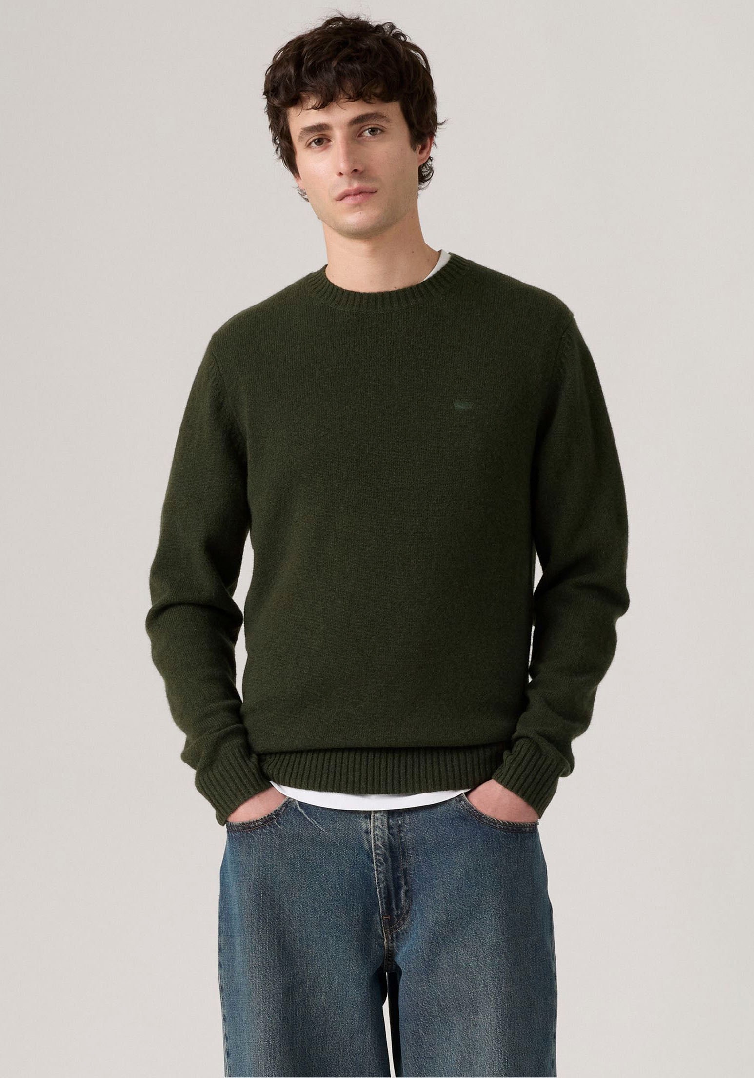 Levi's® Pull en laine »ORIGINAL HM SWEATER« klassische Rundhalsform