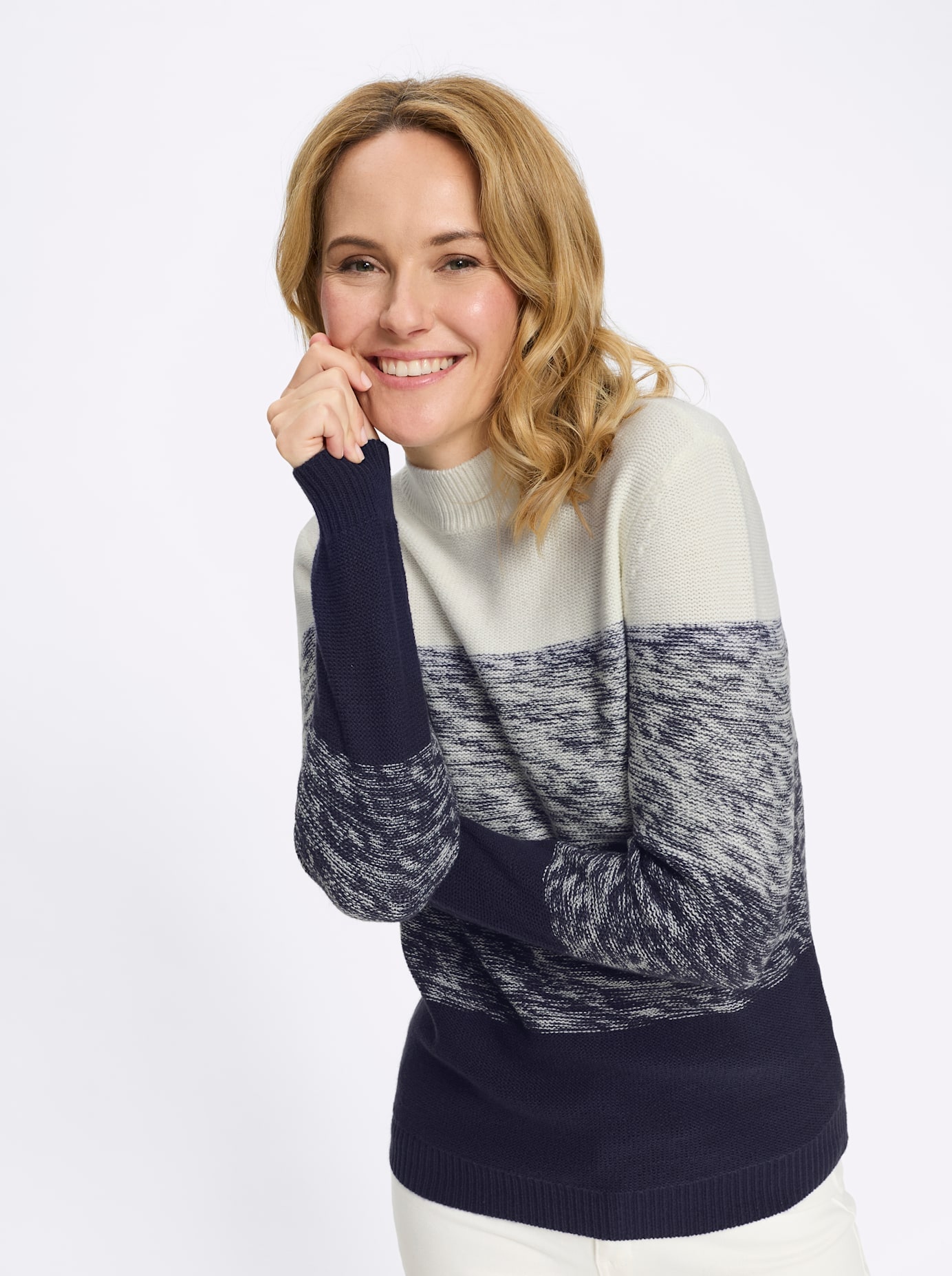 Classic Basics Pull à col montant »Stehkragen-Pullover«