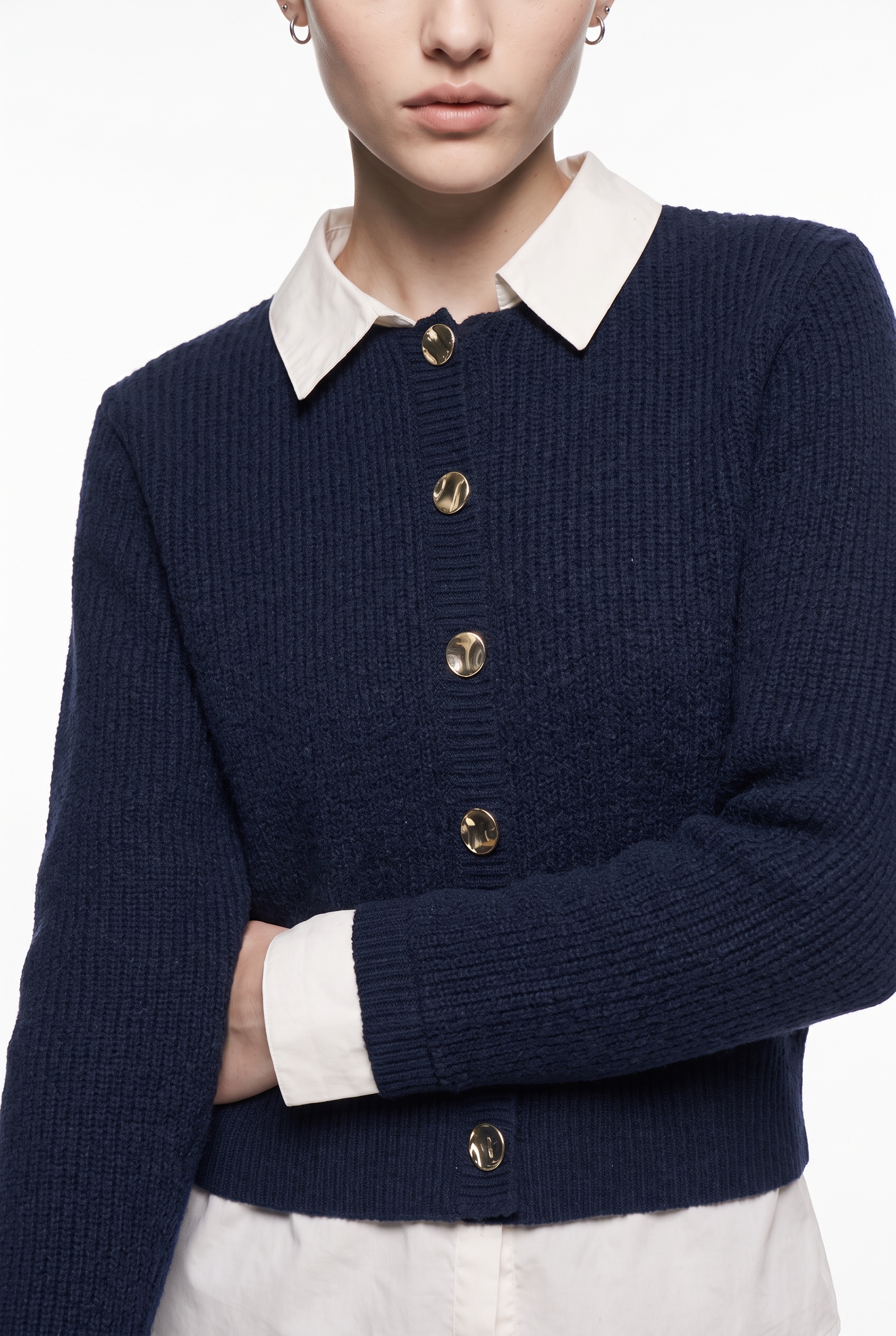 ONLY Strickjacke »ONLALIVIA LS WOVEN MIX CARDIGAN CS KNT« Materialmix, regular fit