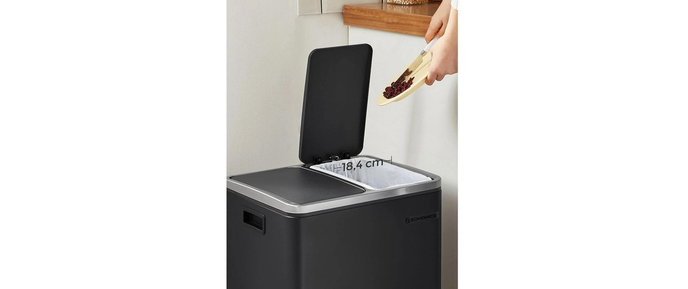 SONGMICS Poubelle »30 l« 2 Behälter