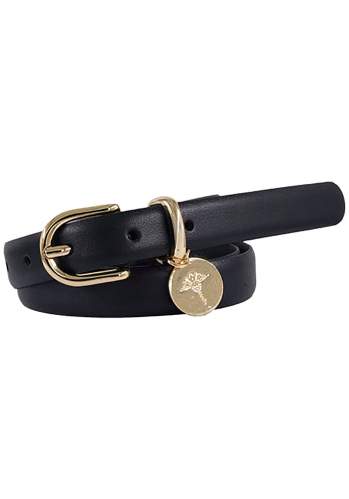 JOOP! Ledergürtel mit Dornschliesse und Logo-Anhänger, Breite 2cm