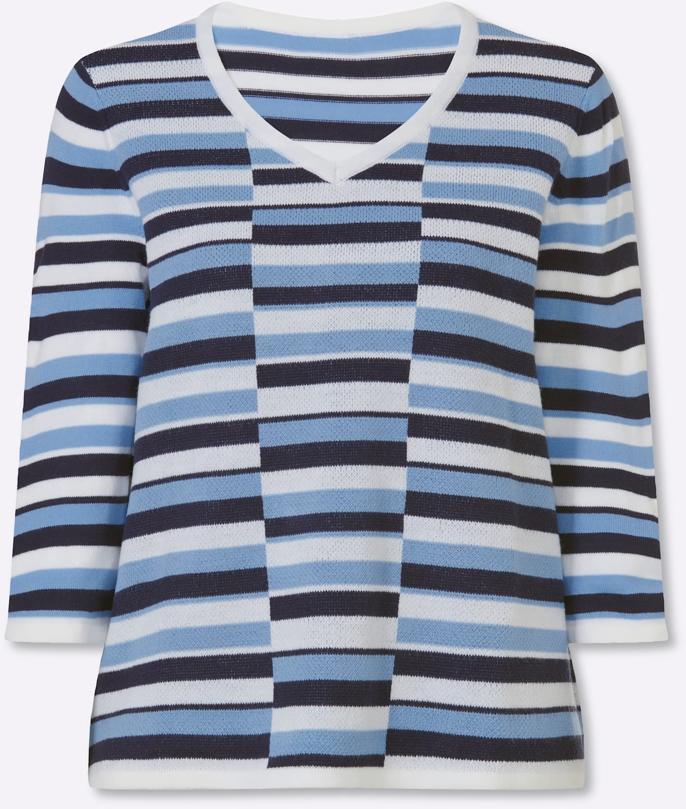 Classic Basics Pull col V »3/4-Arm-Pullover«