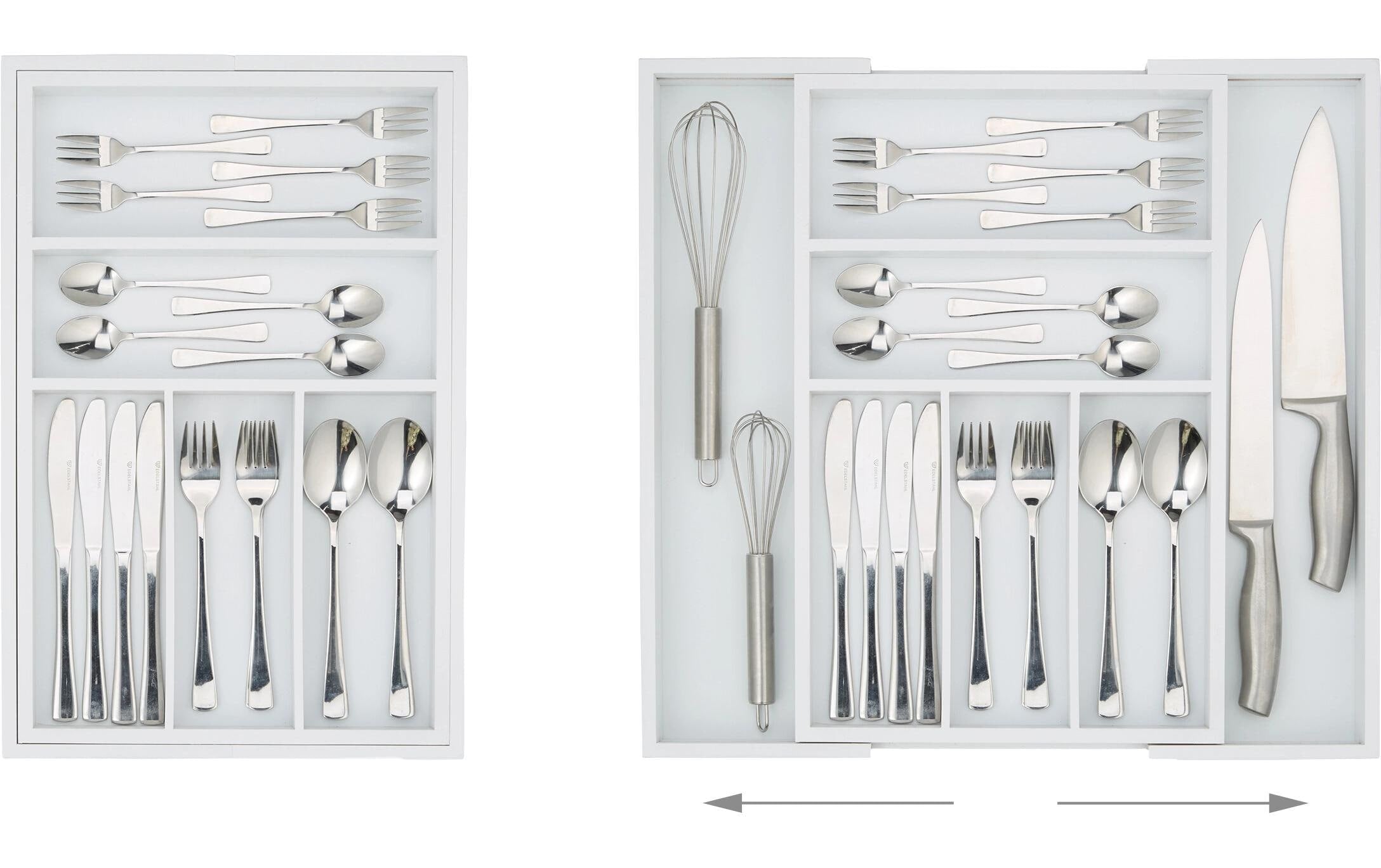 relaxdays Besteckeinsatz »ausziehbar« Ausziehbar