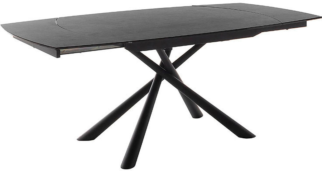MCA furniture Esstisch »NICOSIA Vierfusstisch 130-190 cm« Einzelstück,  Keramik, Metall, Rotationsauszug, ausziehbar, Tischplatte 11 mm