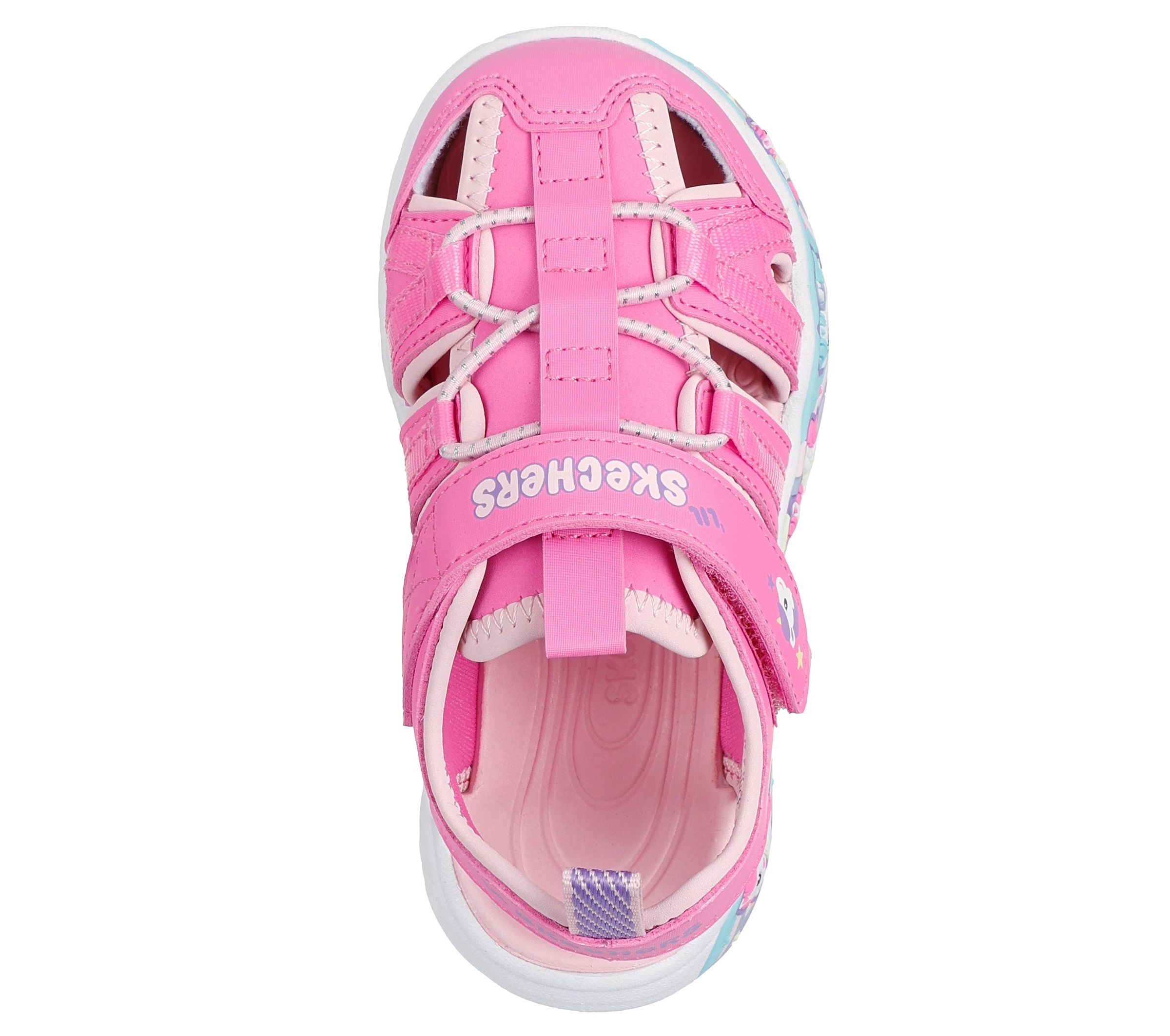 Skechers Sandale »PLAY SCENE SPLASH«  Badeschuh mit bunter Sohle, Grössenschablone zum Download
