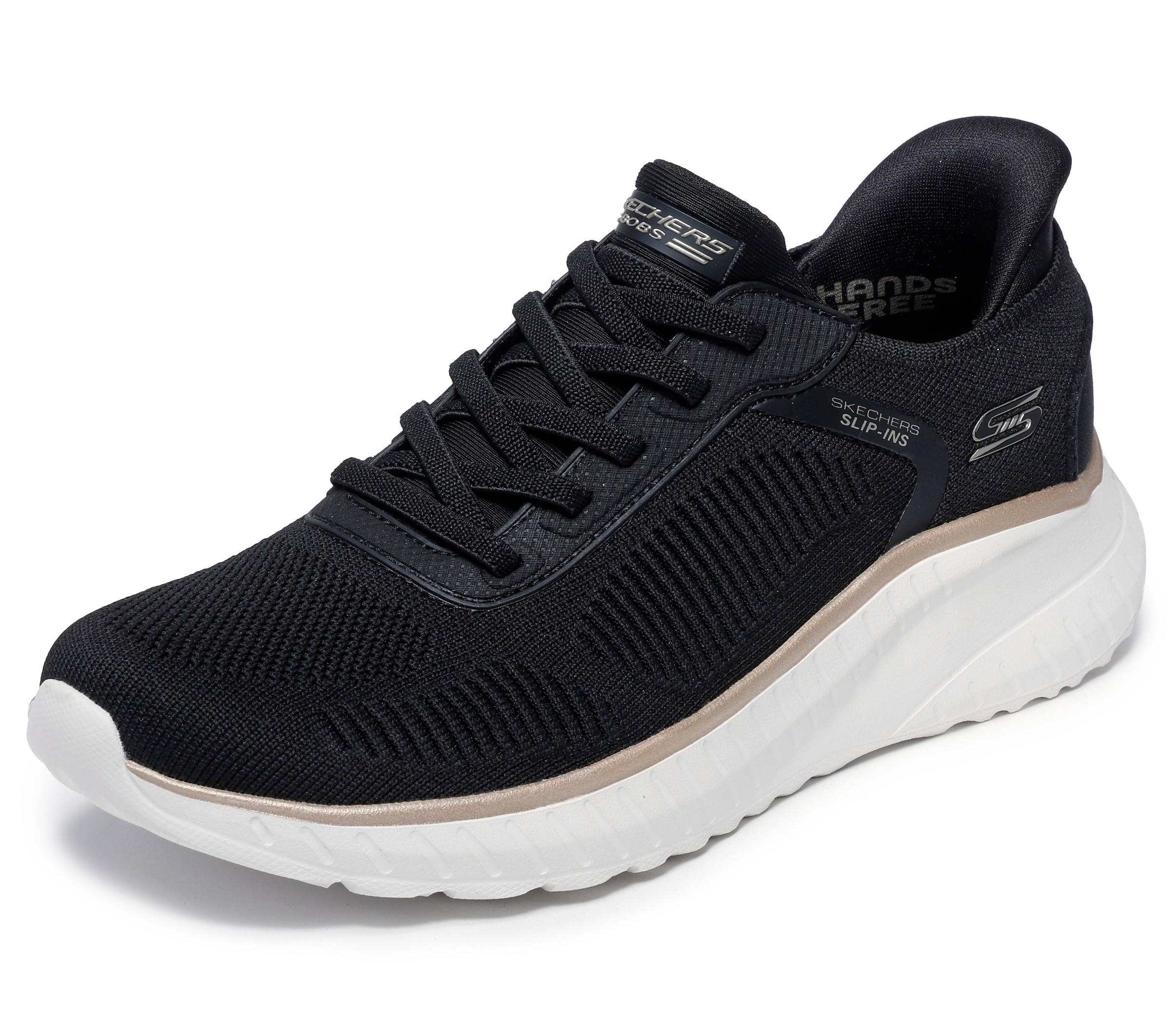Skechers Baskets slip-on »BOBS SQUAD CHAOS-CURRENT MUSE«  , mocassin, chaussure de loisirs en fabrication vegan