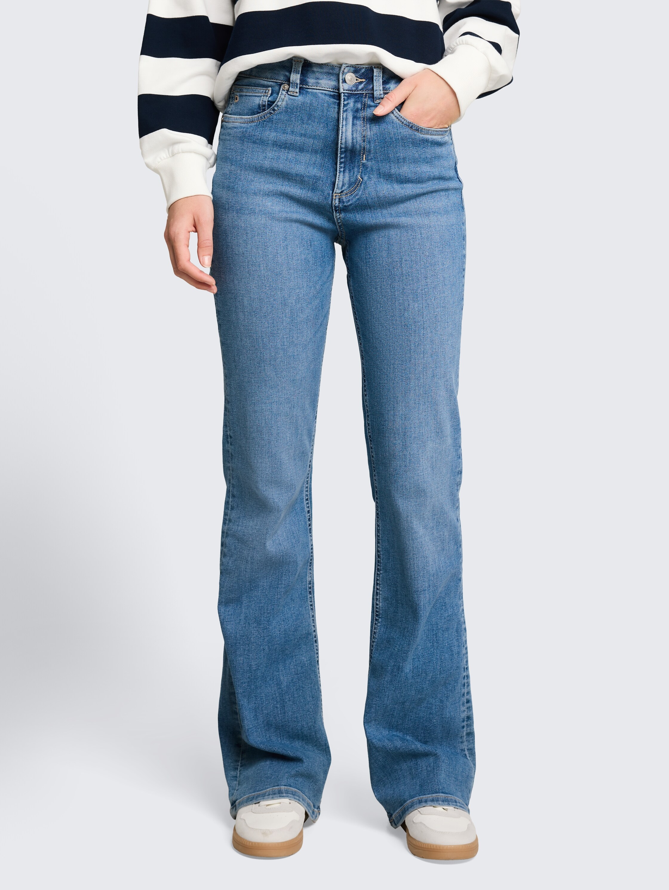 TOM TAILOR Denim Jeans à 5 poches »Style Ava Flared« avec stretch