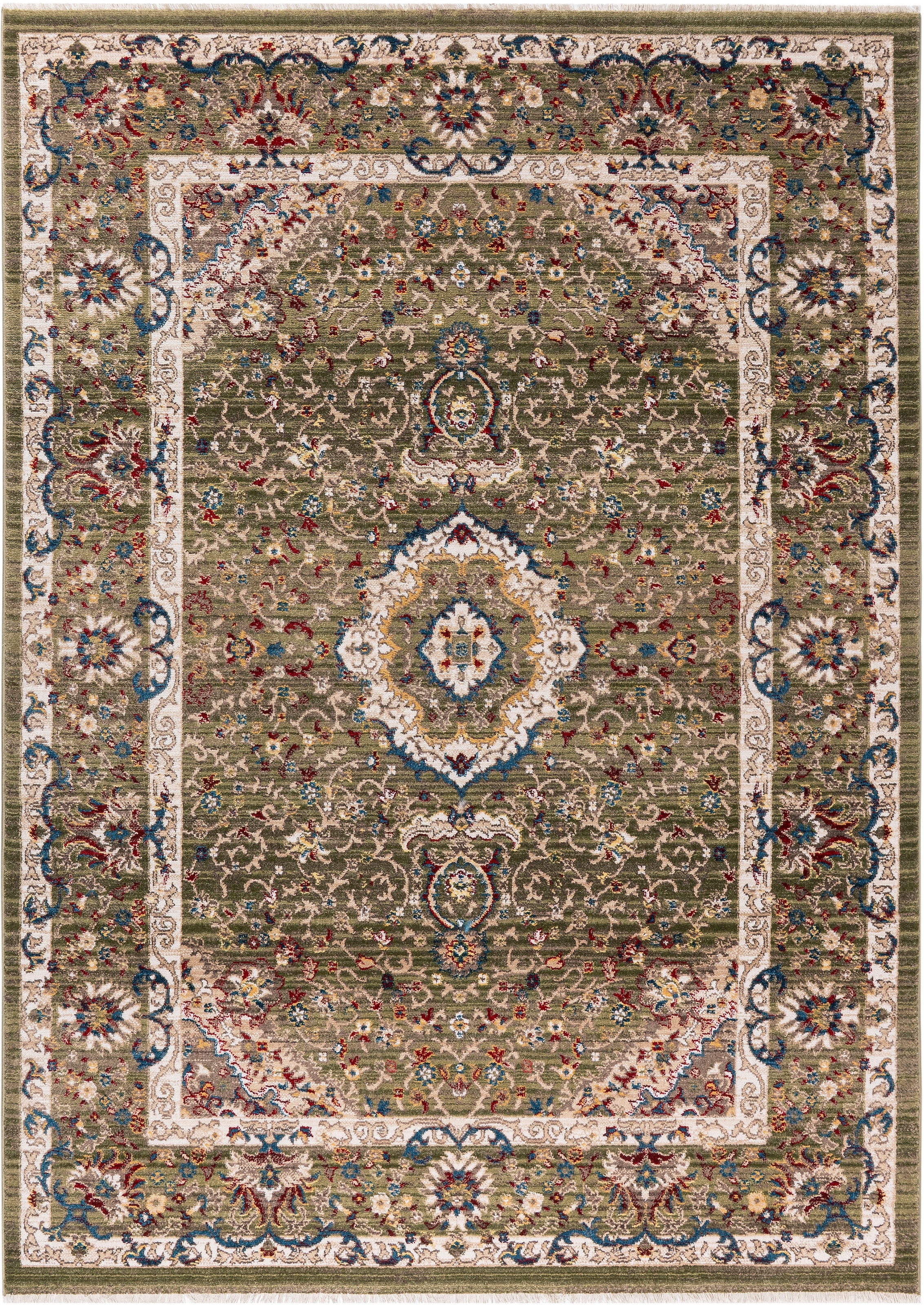 GOODproduct Tapis »Molvio, mit & ohne Fransen« Rectangulaire 18 mm Höhe Orient-Optik, Vintage Design, weich, Wohnzimmer, Schlafzimmer