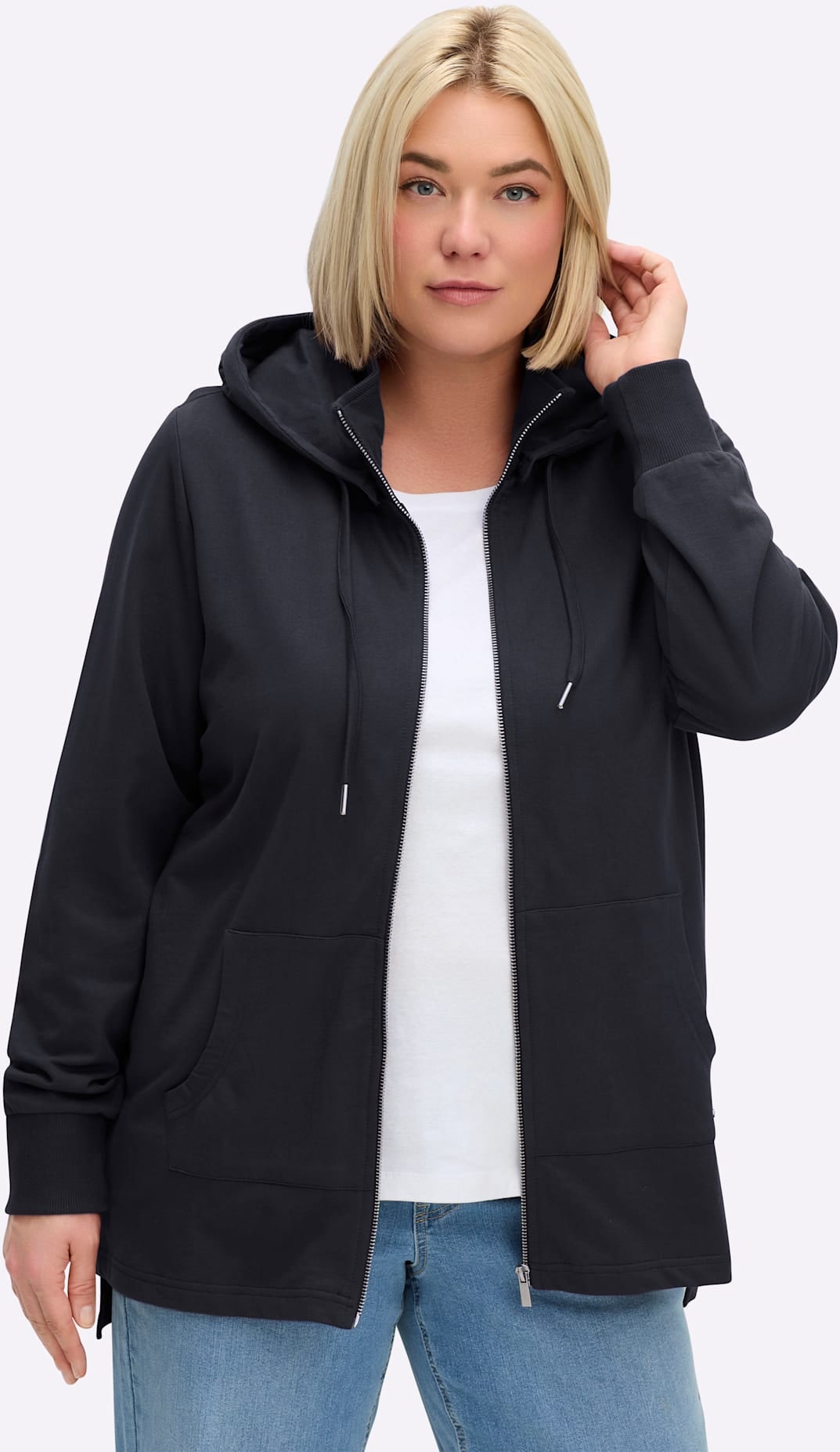 Sheego Shirtjacke »Sweatjacke« 1 Stk.