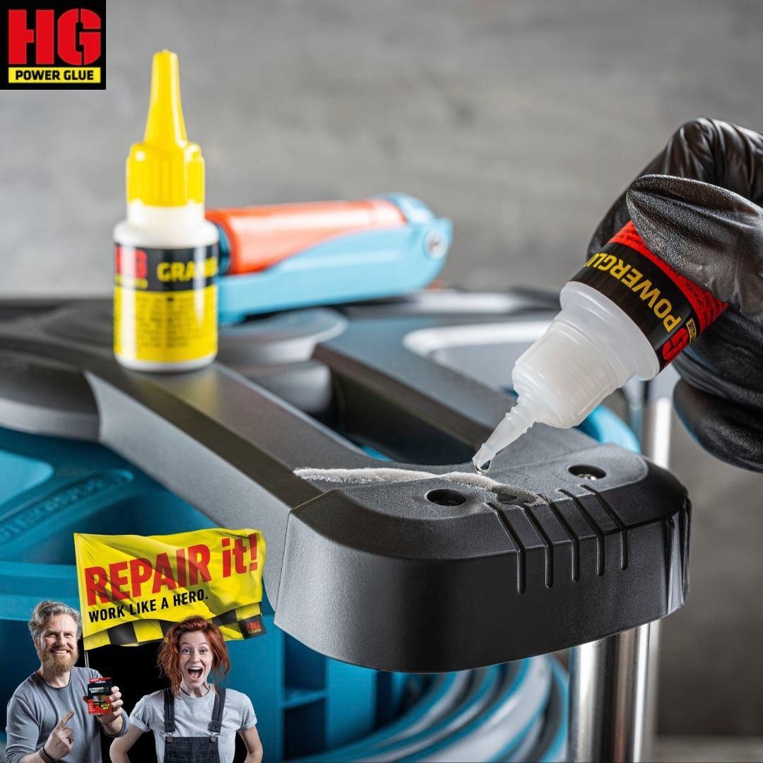 HG Reparatur-Set »PowerGlue« 7 Stk. tlg. XXL-Profikoffer, die Schweissnaht aus der Flasche