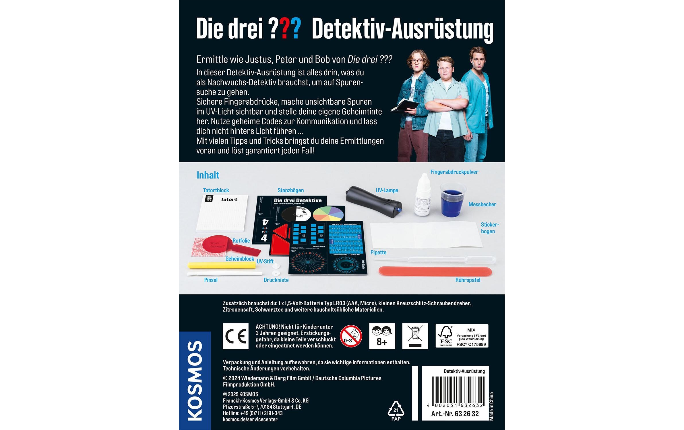 Kosmos Spiel »Die drei ??? und der Karpatenhund Detektiv-Ausrüstung«