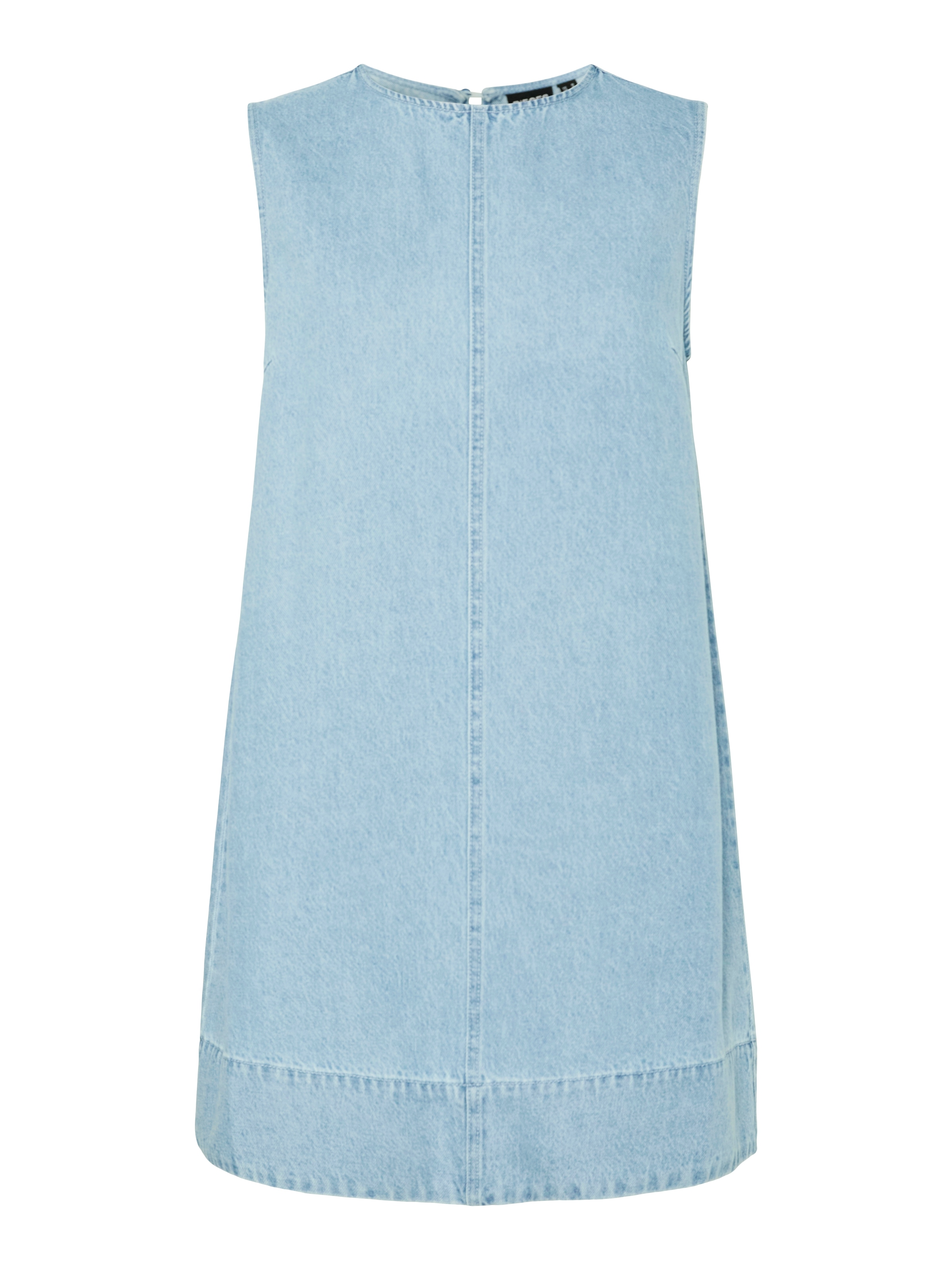 pieces Robe en jean »PCFLORA SL MINI DENIM DRESS NOOS« avec coupe trapèze