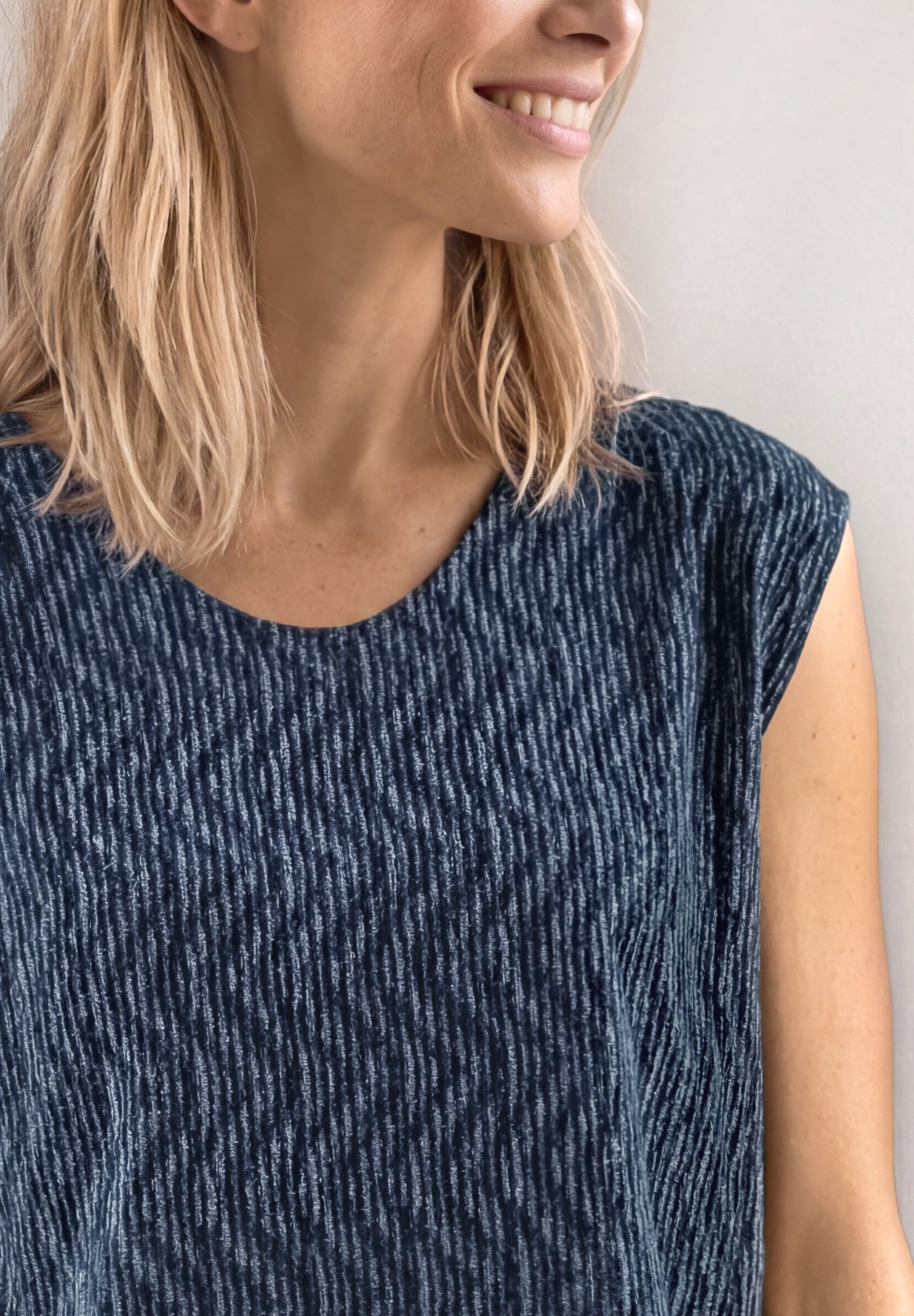 STREET ONE Haut de chemise top d'été avec imprimé intégral
