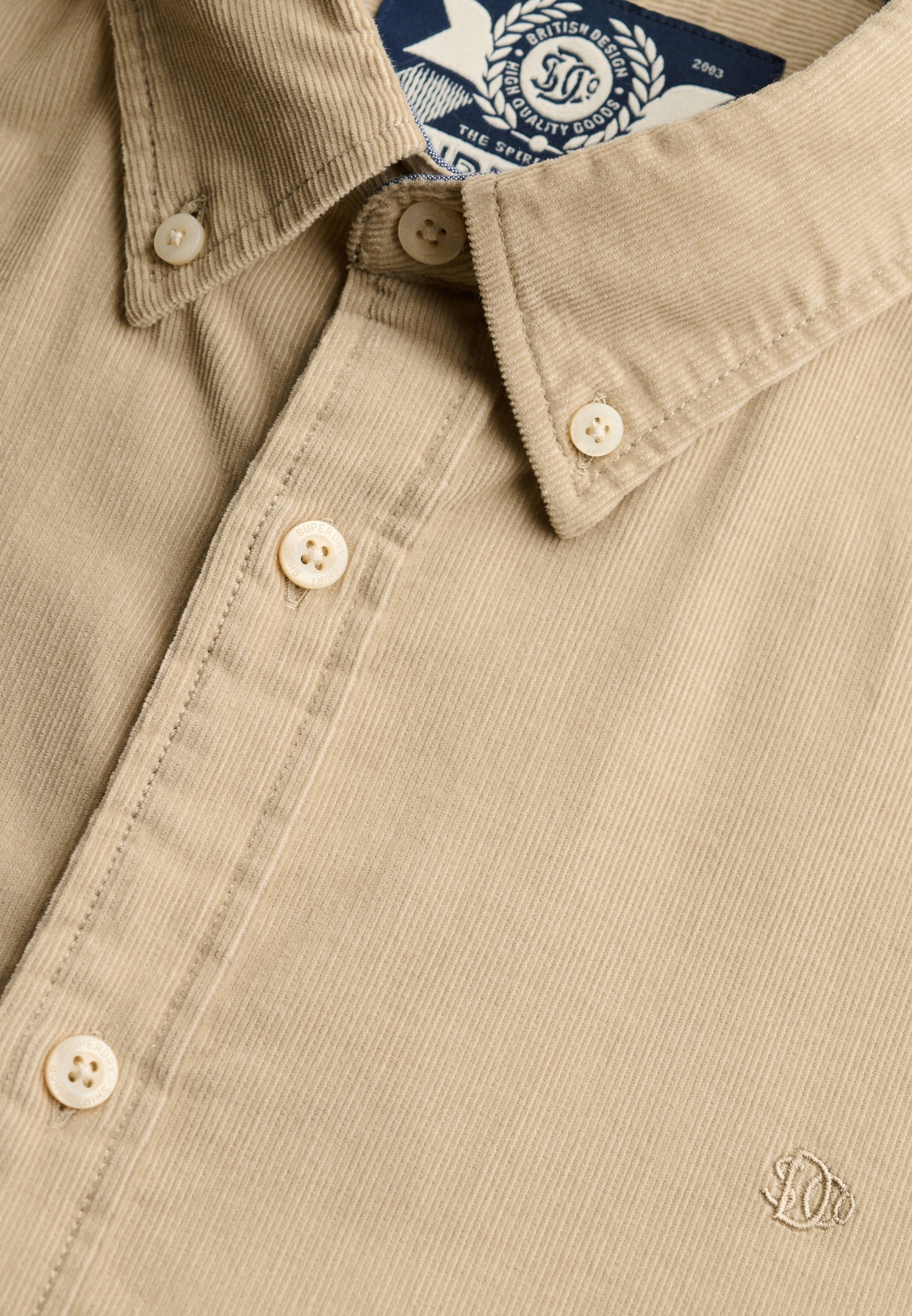 Superdry Langarmhemd »CLASSIC NEEDLE CORD SHIRT« Baumwolle, regular fit