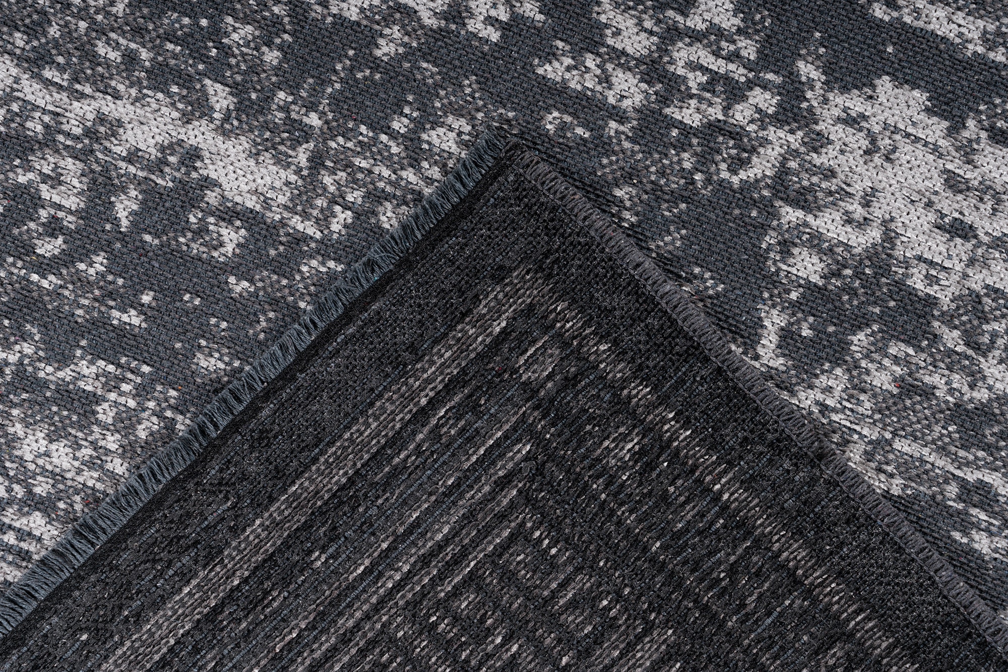 Kayoom Teppich »Kalea 325« rechteckig 8 mm Höhe Flachgewebeteppich mit Relief-Design, Used-Look, moderne Farben