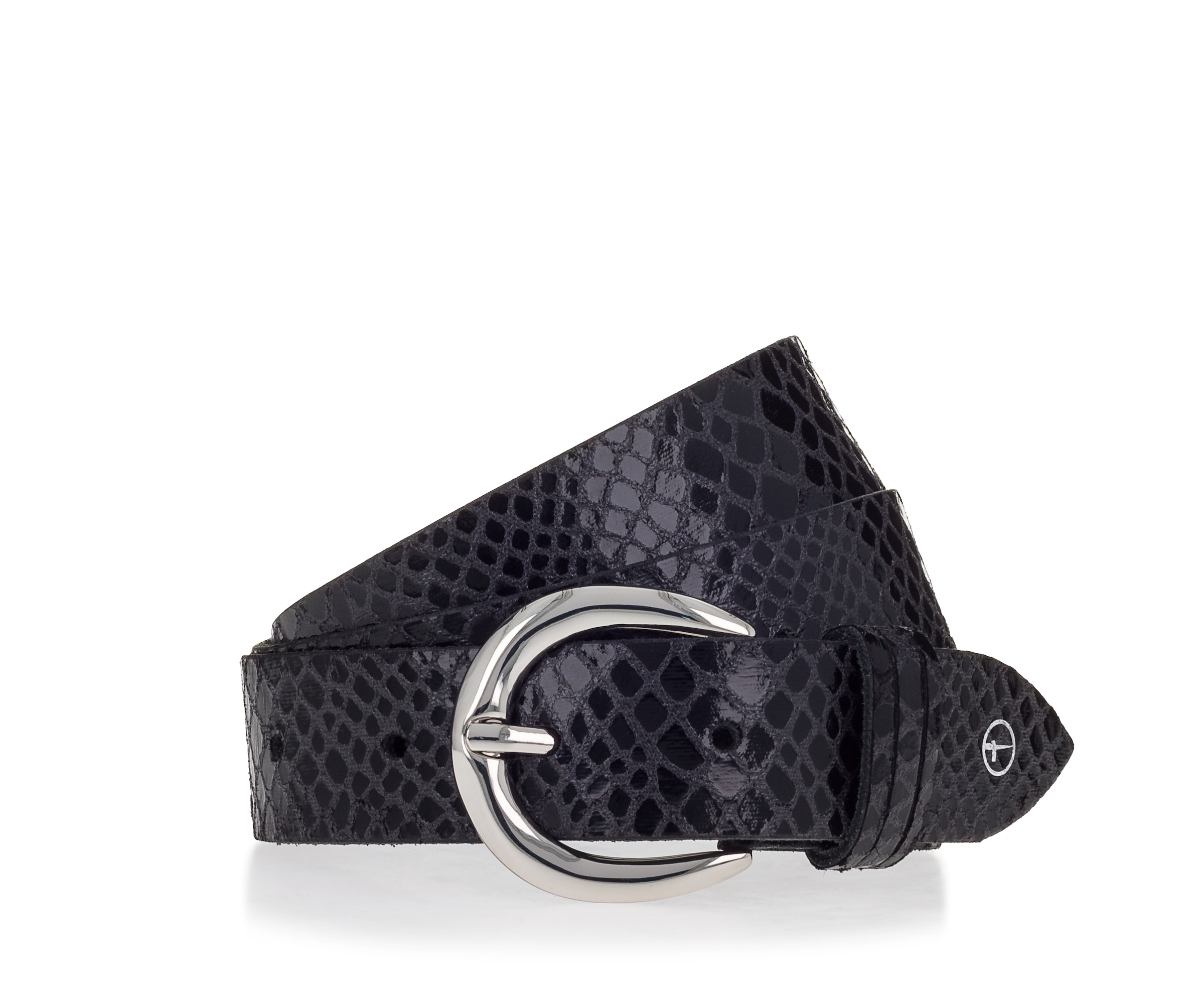 Tamaris Ledergürtel Schlangenmuster-Optik