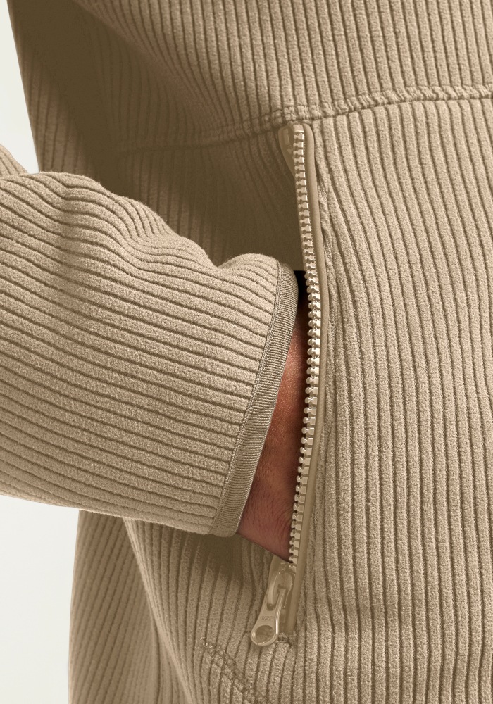 Jack Wolfskin Fleecejacke »LAKE RIDGE JKT M« mit hochschliessendem Kragen, winddicht, atmungsaktiv