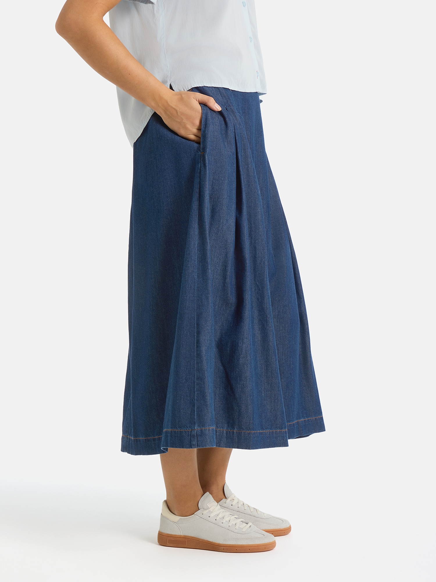 Lieblingsstück Jupe midi »PrittL« mit Faltenwurf