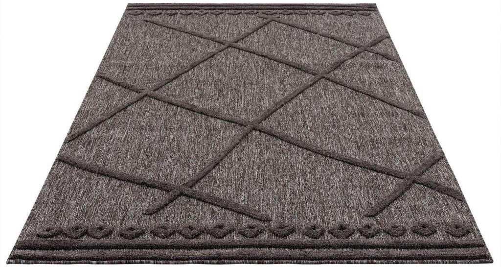 Carpet City Tapis »In-& Outdoorteppich Santorini 58578, 3D-Effekt, Raute-Optik« Rectangulaire 5 mm Höhe Wetterfest & UV-beständig für Terrasse, Balkon, Küche, Flur