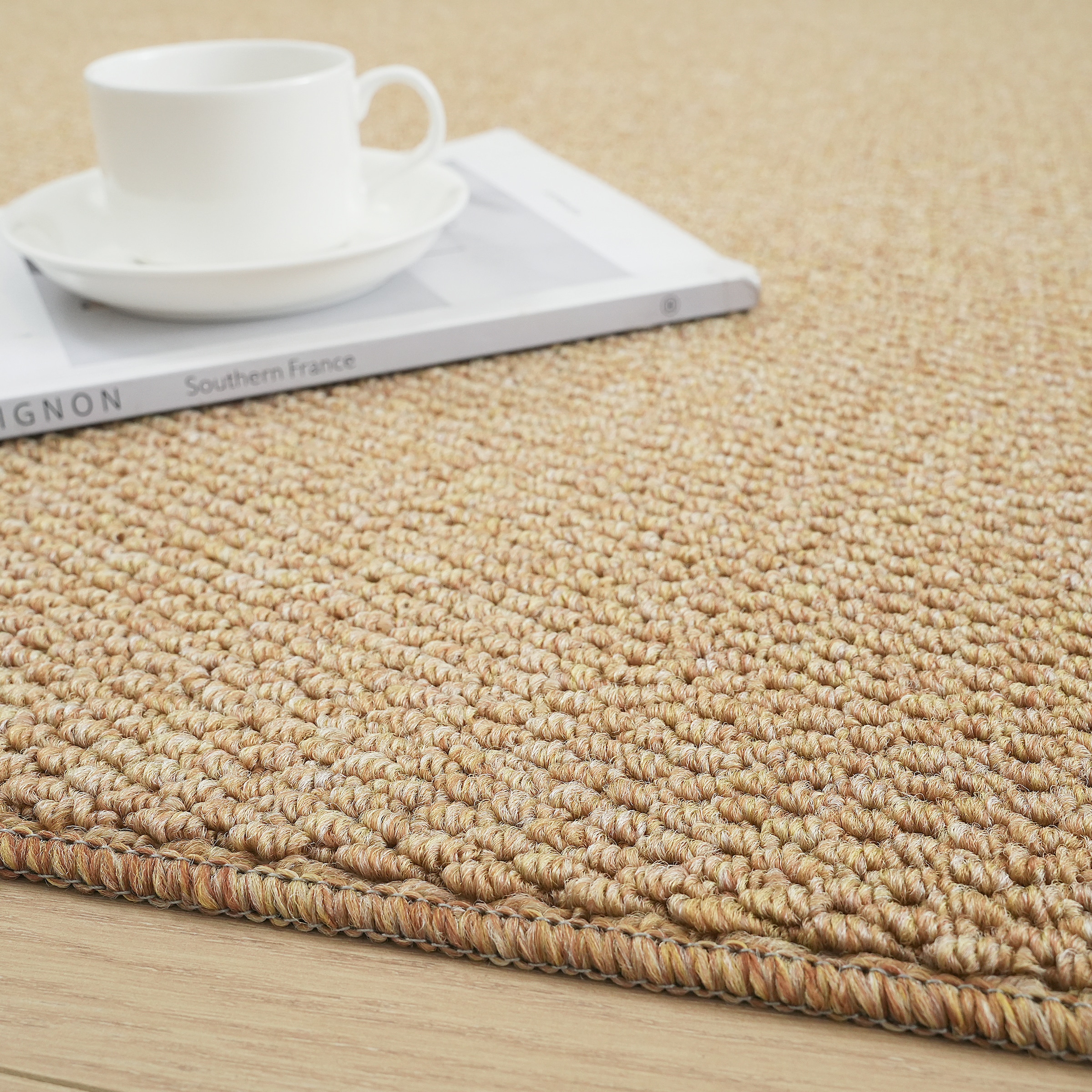 my home Tapis »Lilia« Rectangulaire 5 mm Höhe Sisal-Optik, uni, waschbar, Wohnzimmer, Schlafzimmer, Esszimmer
