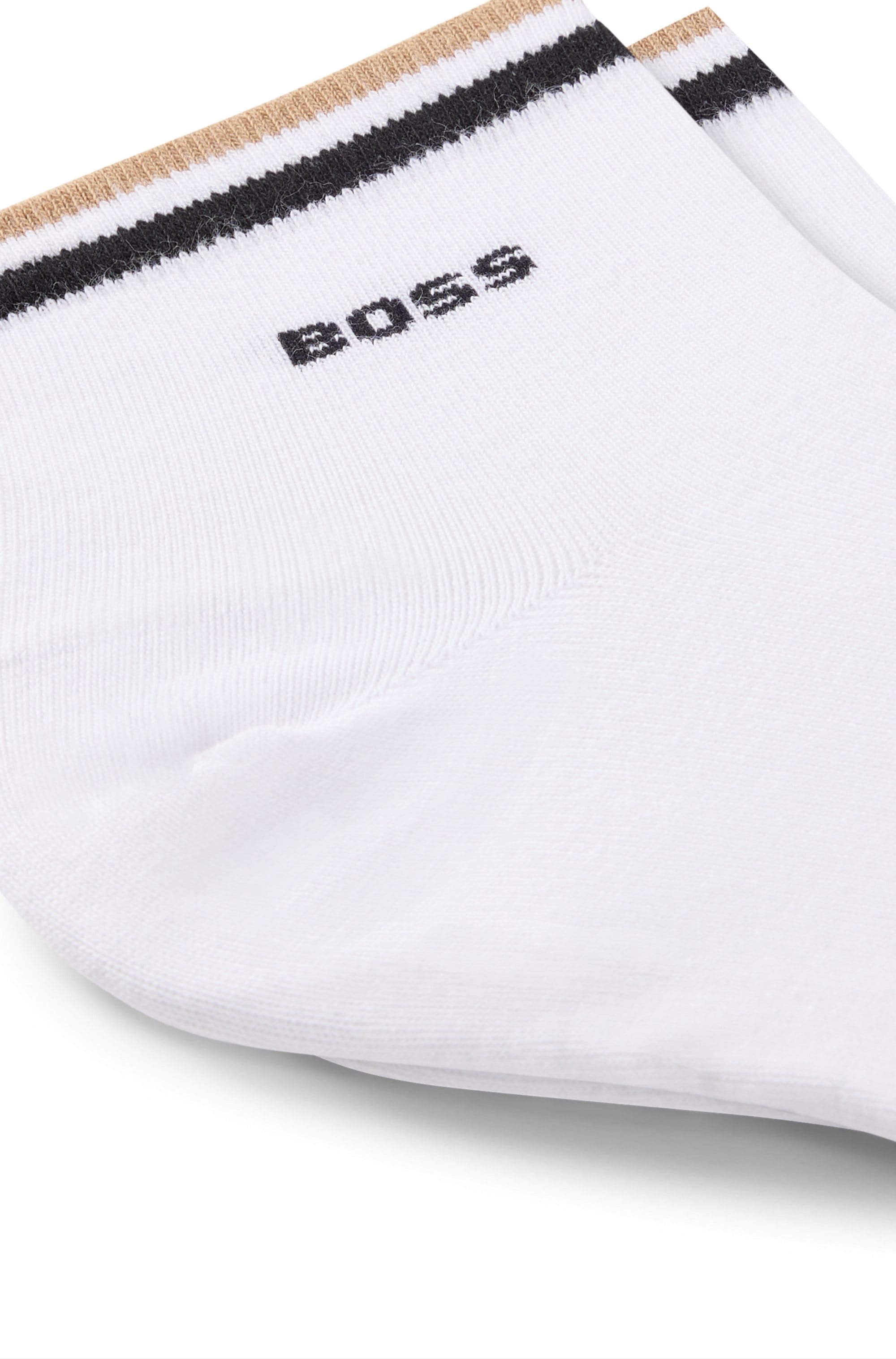 BOSS Freizeitsocken »2P SH Stripe CC« Packung, 2er, 2 Stk. tlg. mit BOSS Schriftzug