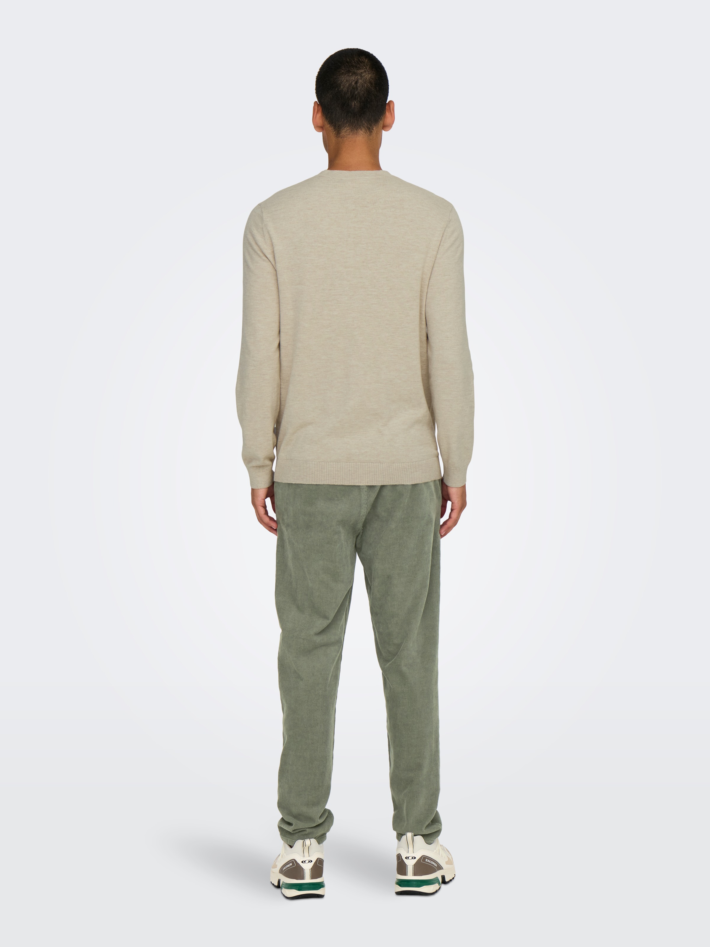 ONLY & SONS Strickpullover »ONSLOUI REG 12 MEL CREW KNIT NOOS«