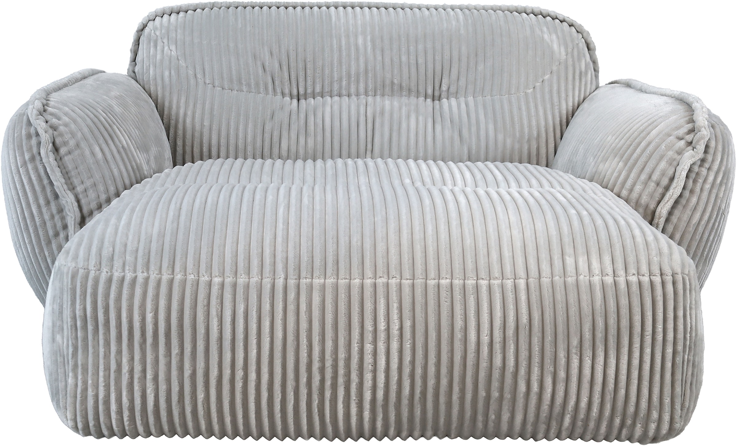 TRENDMANUFAKTUR Chaise longue »Be Fluffy, mit Rundumbezug, Loveseat mit moderner breiter Kedernaht« avec confort d'assise doux, en velours côtelé large de haute qualité au toucher doux