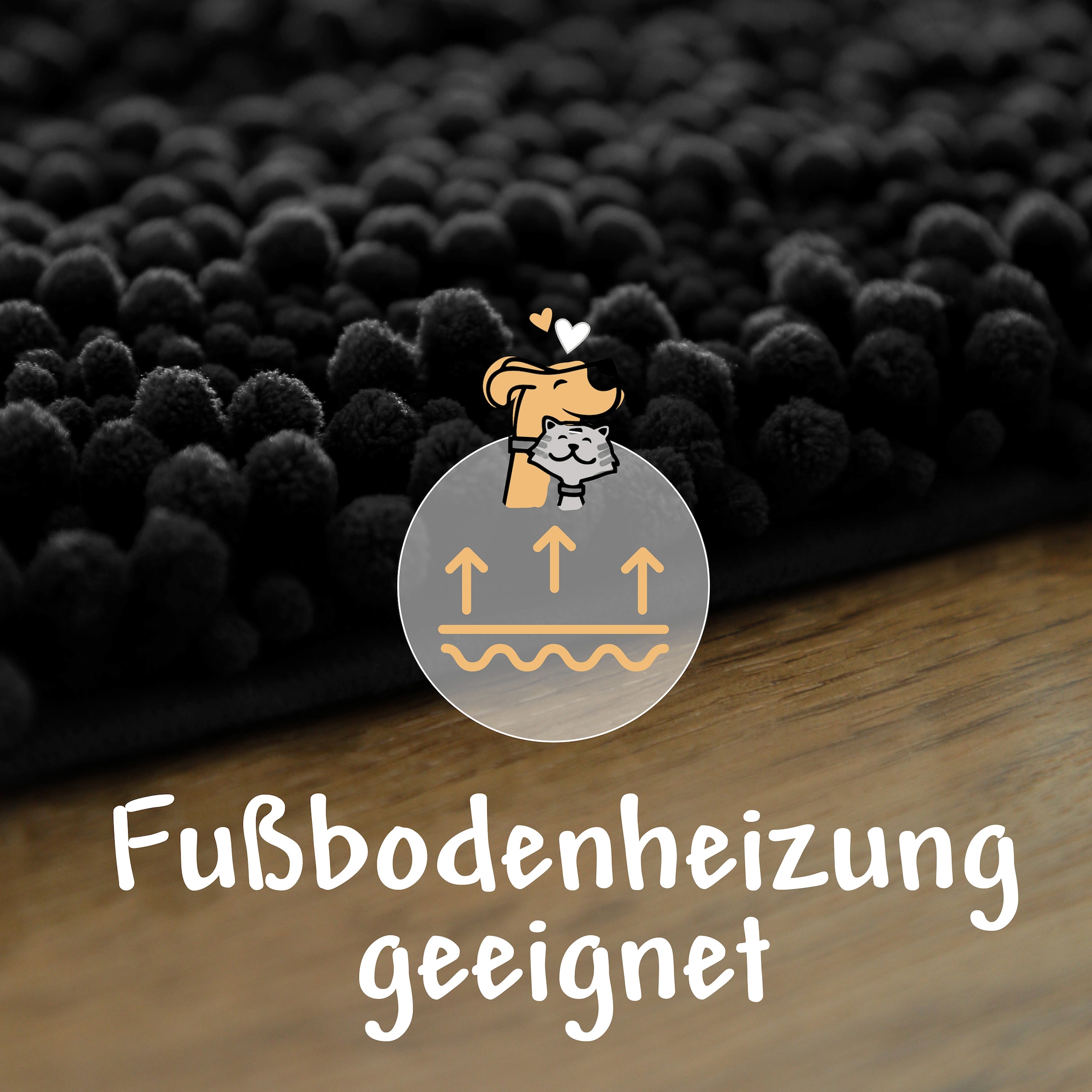 Wecon home Tapis »Cooper« Rectangulaire 22 mm Höhe Haustierteppich, rutschfest, waschbar, weicher Chenille Teppich