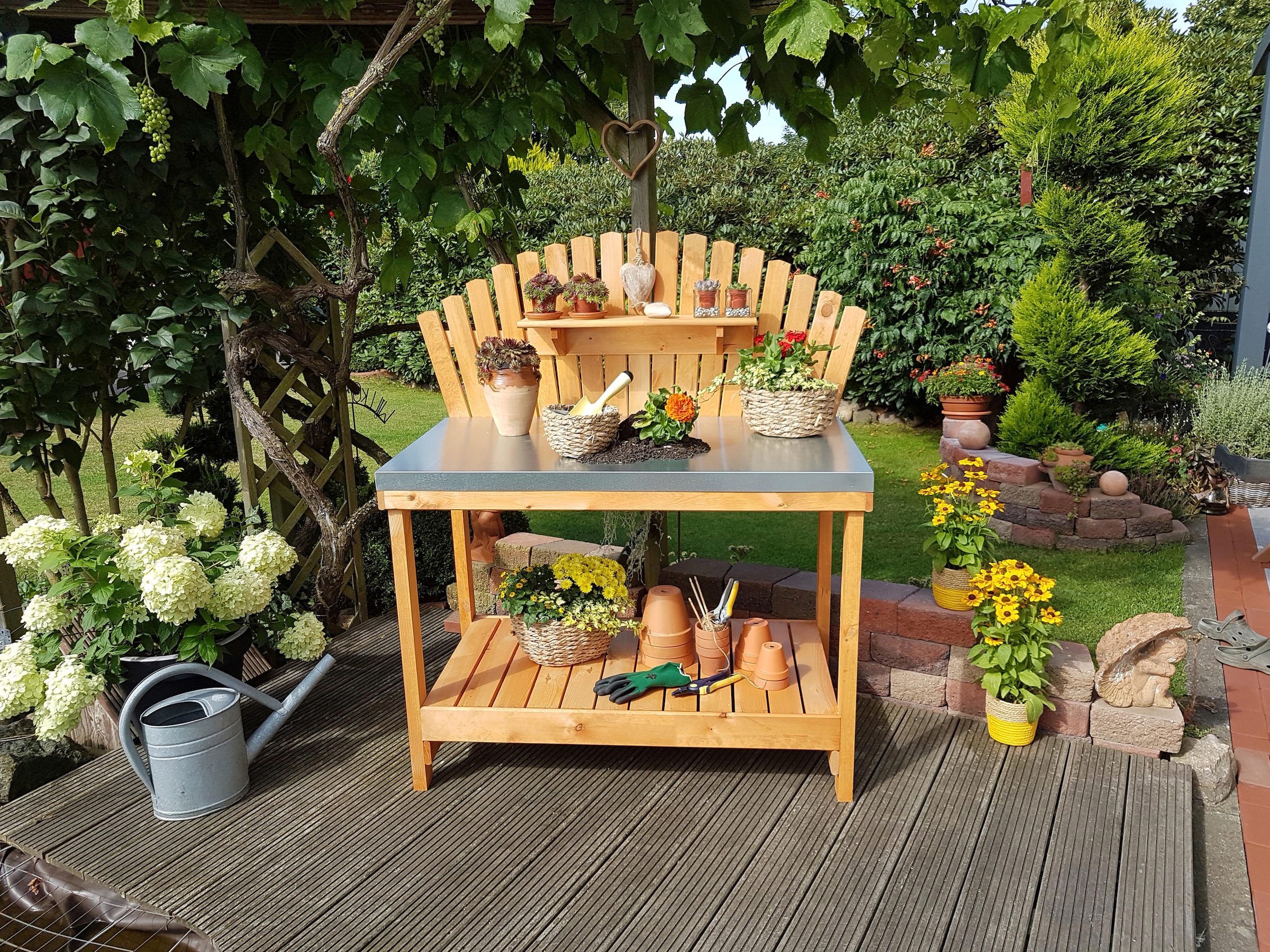 promadino Table de plantation »Helga« LxPxH : 116x69x139 cm